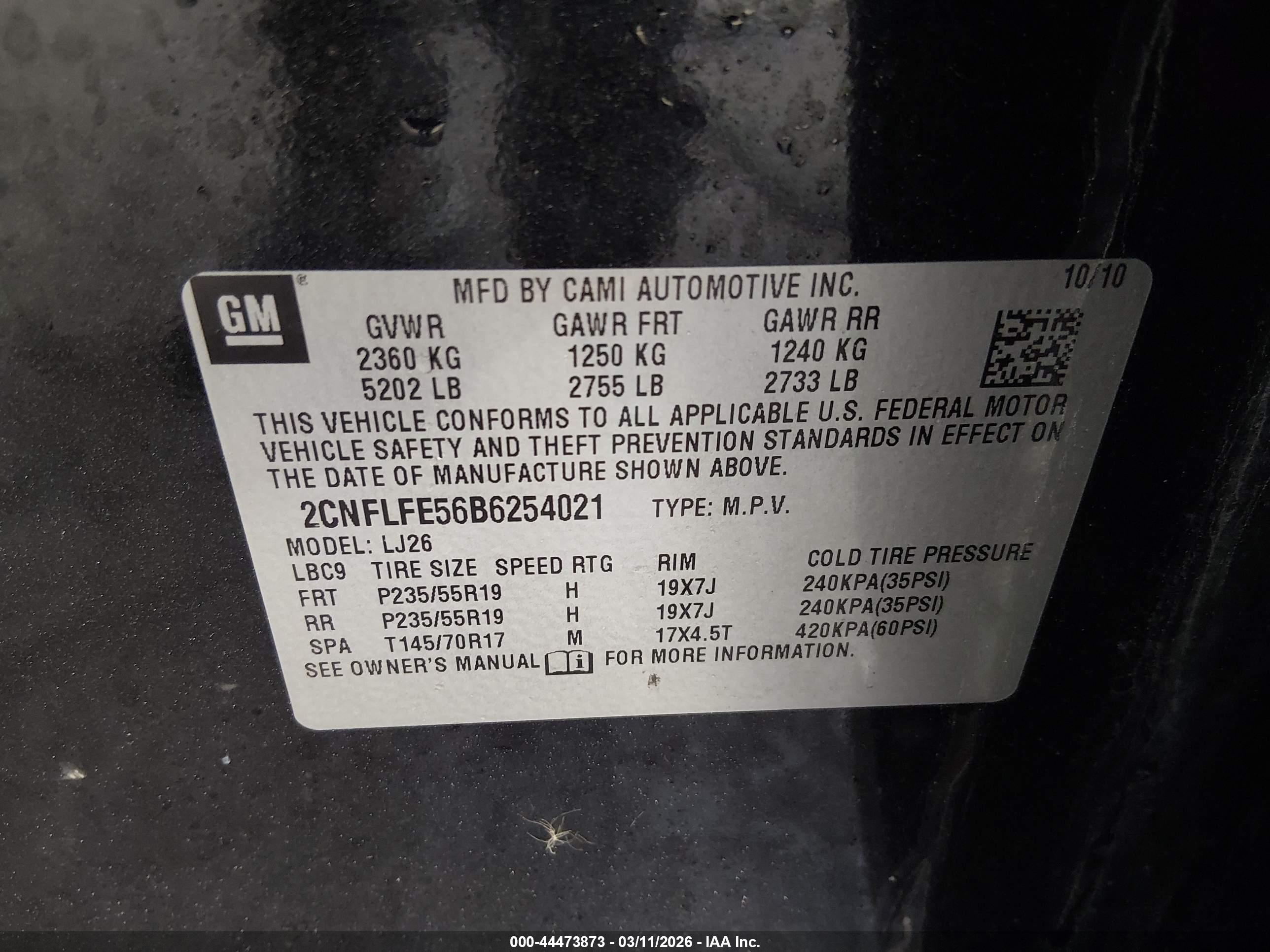 CHEVROLET EQUINOX image 9