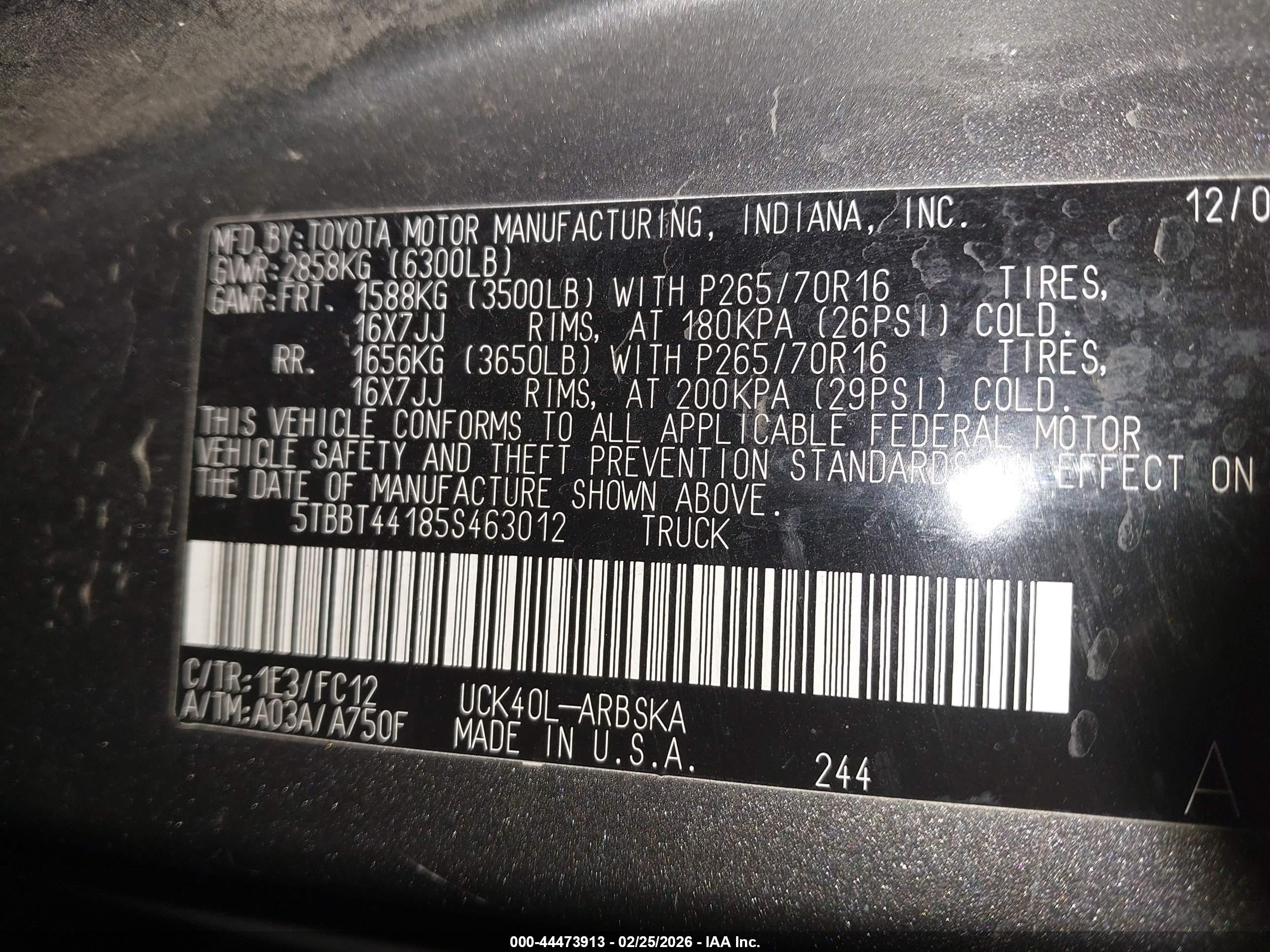 TOYOTA TUNDRA image 9