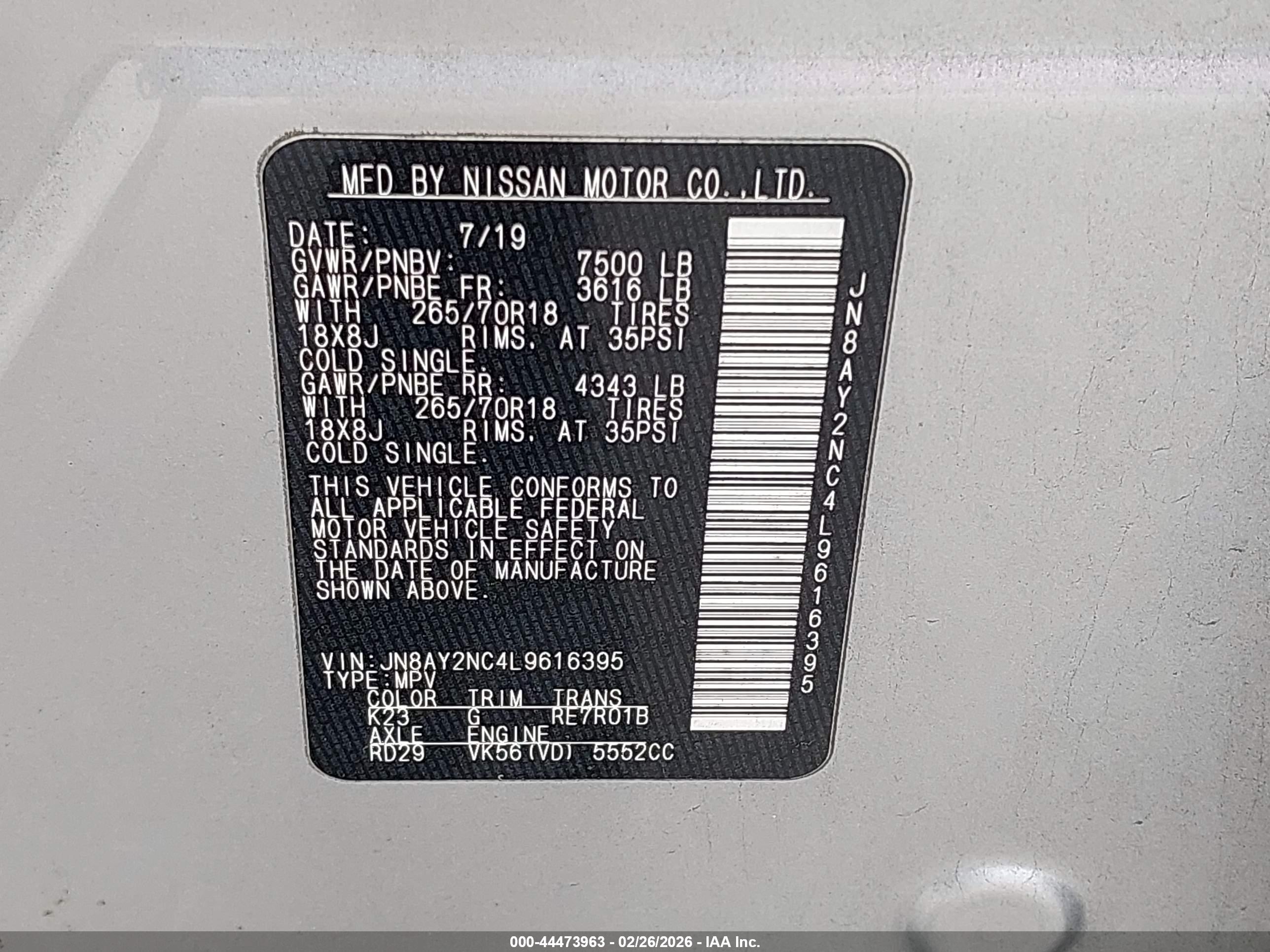 NISSAN ARMADA image 9