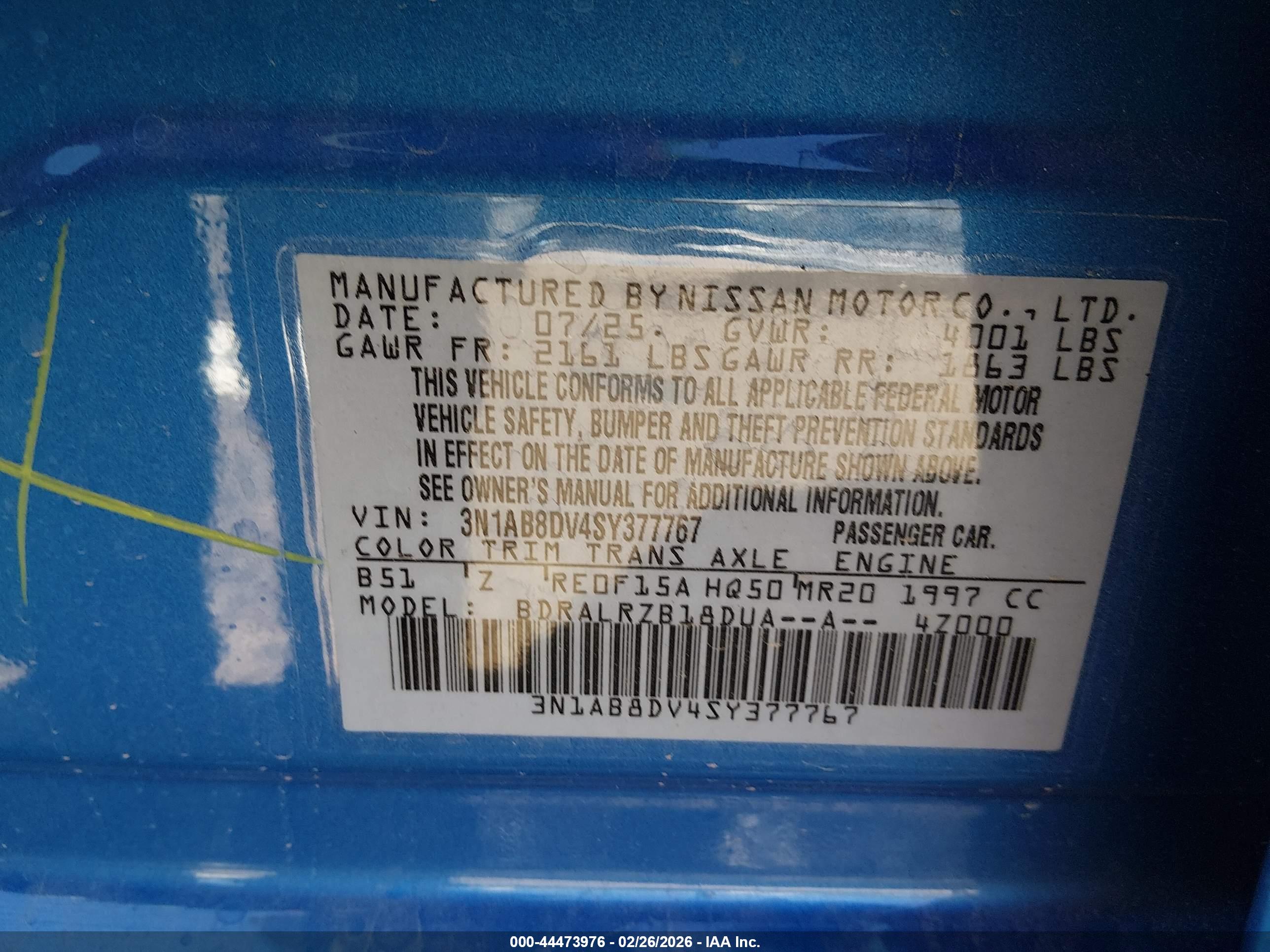 NISSAN SENTRA image 9