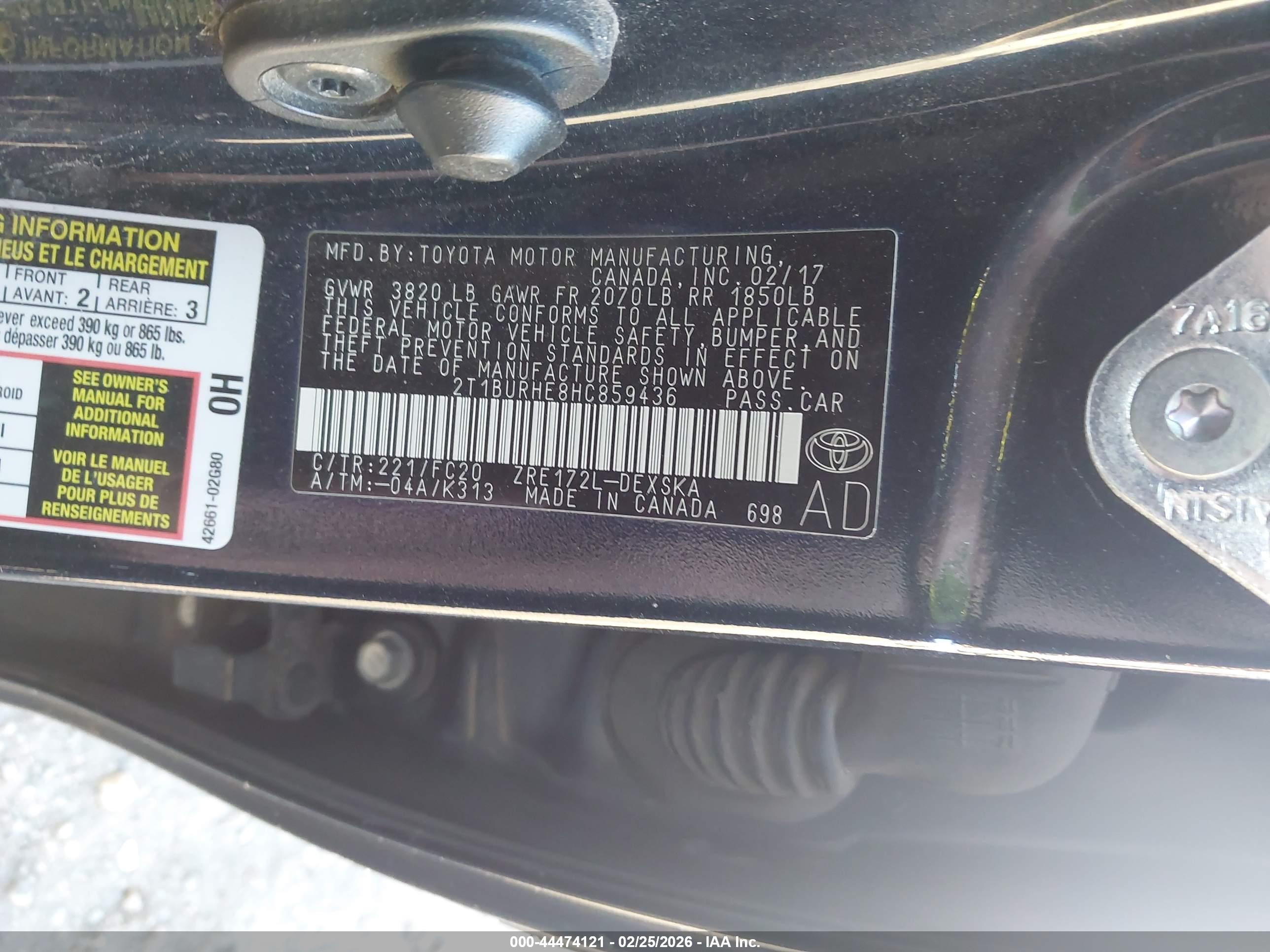 TOYOTA COROLLA image 9