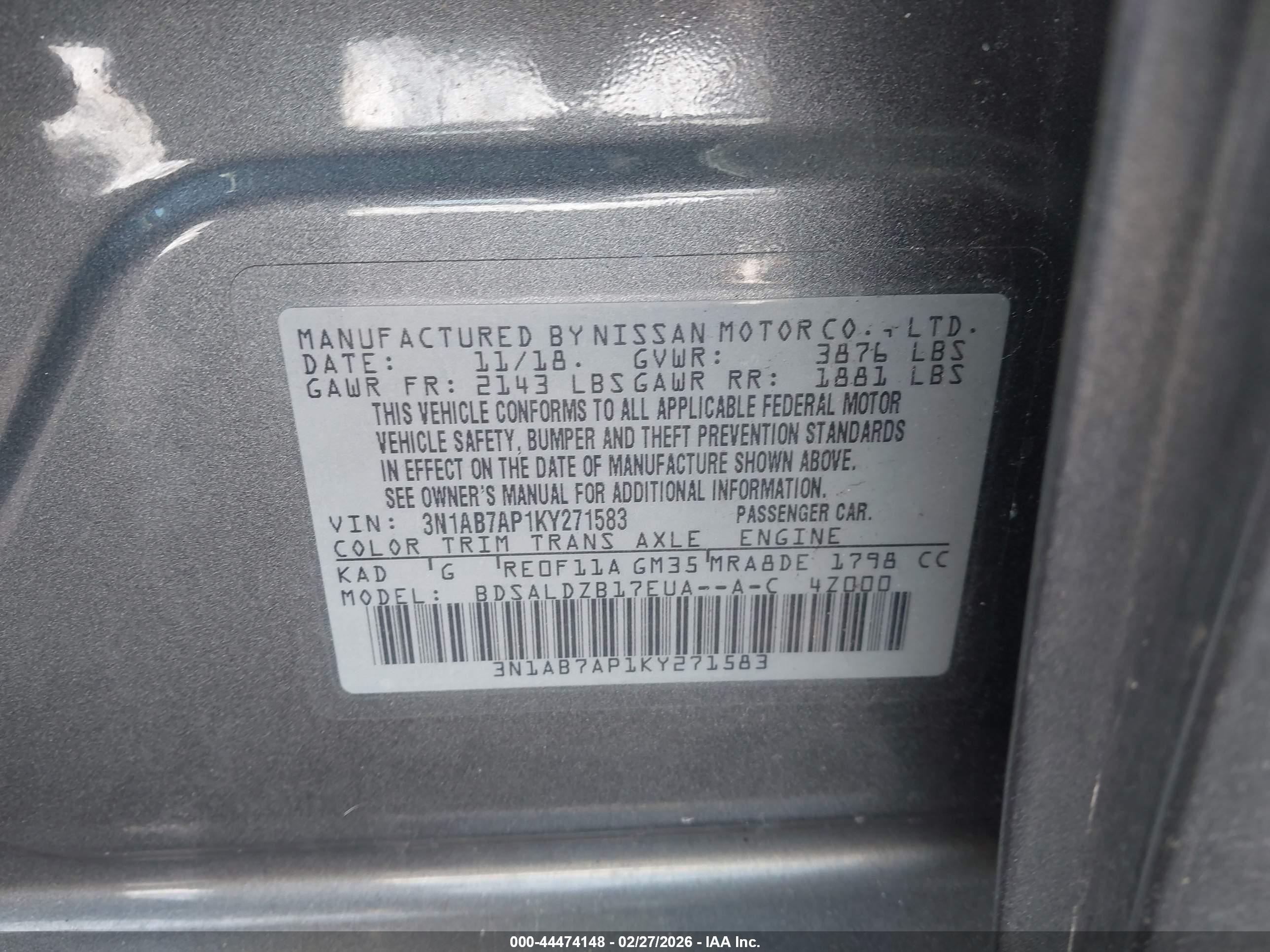 NISSAN SENTRA image 9