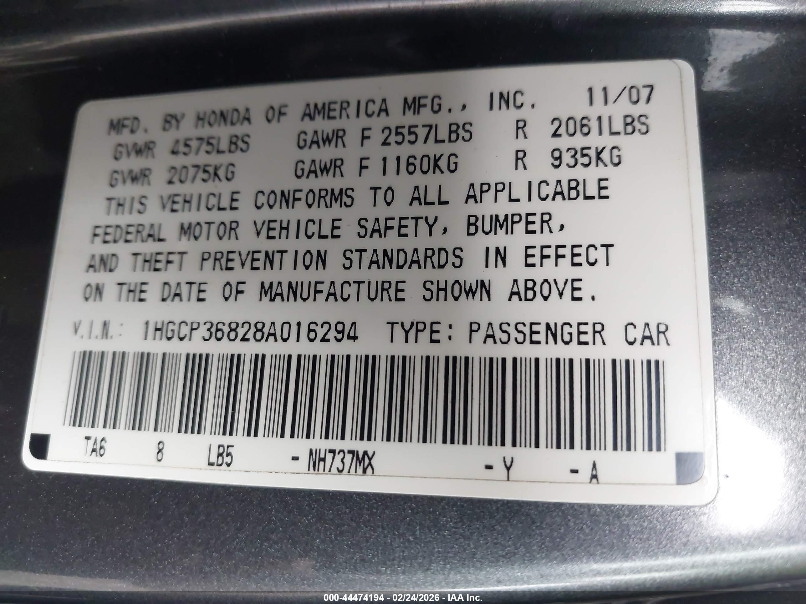 HONDA ACCORD image 9