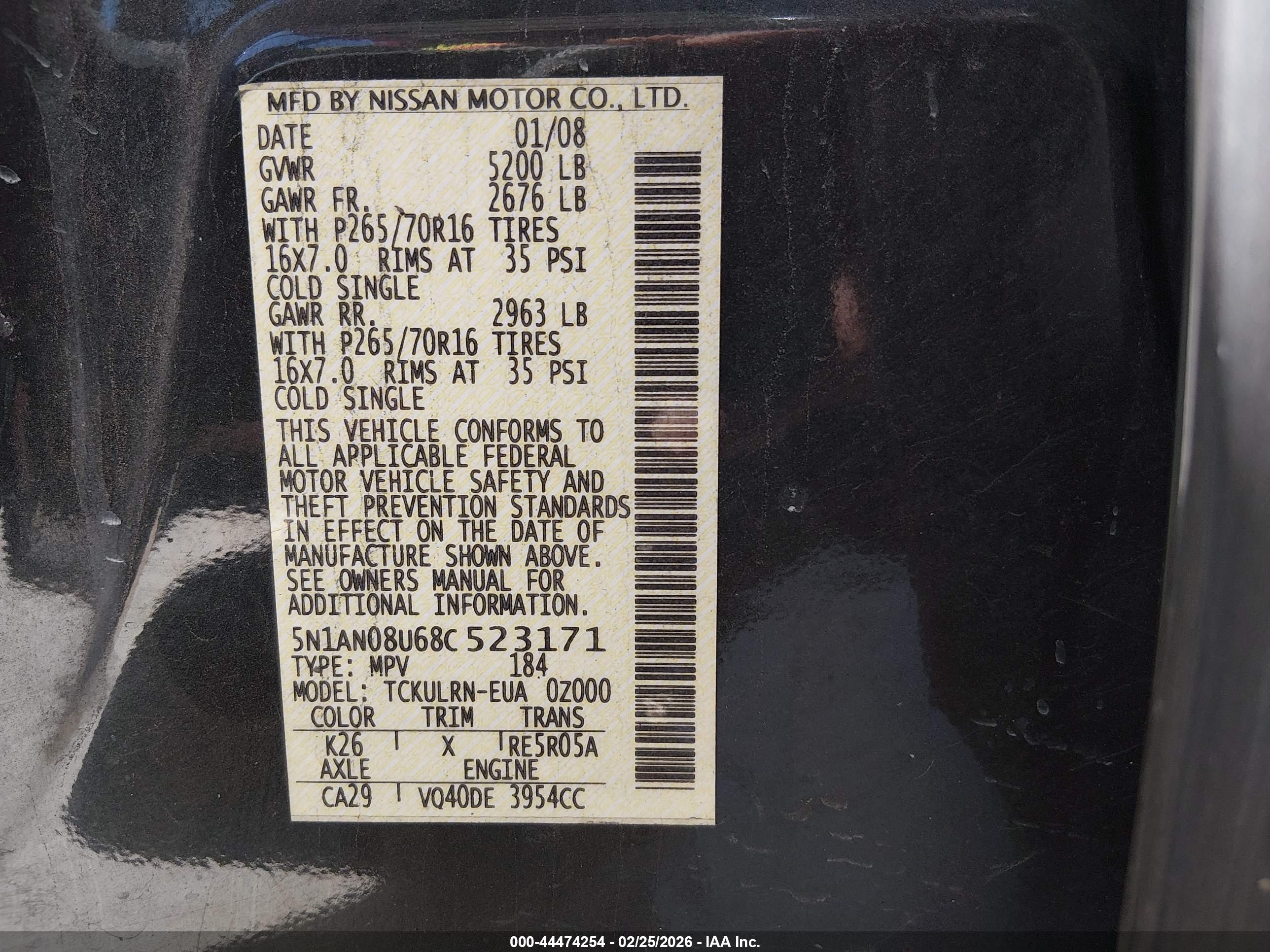 NISSAN XTERRA image 9