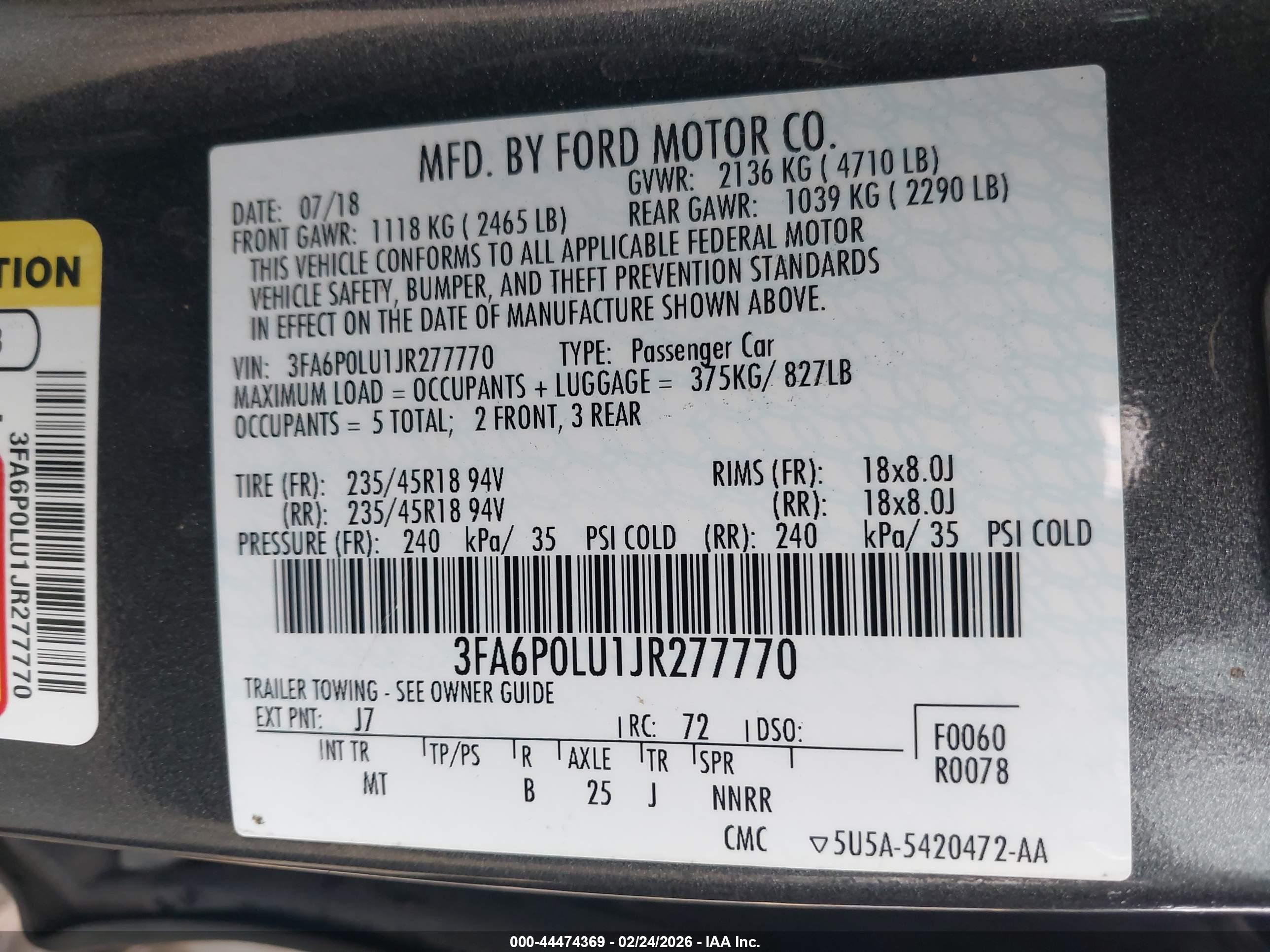 FORD FUSION image 9