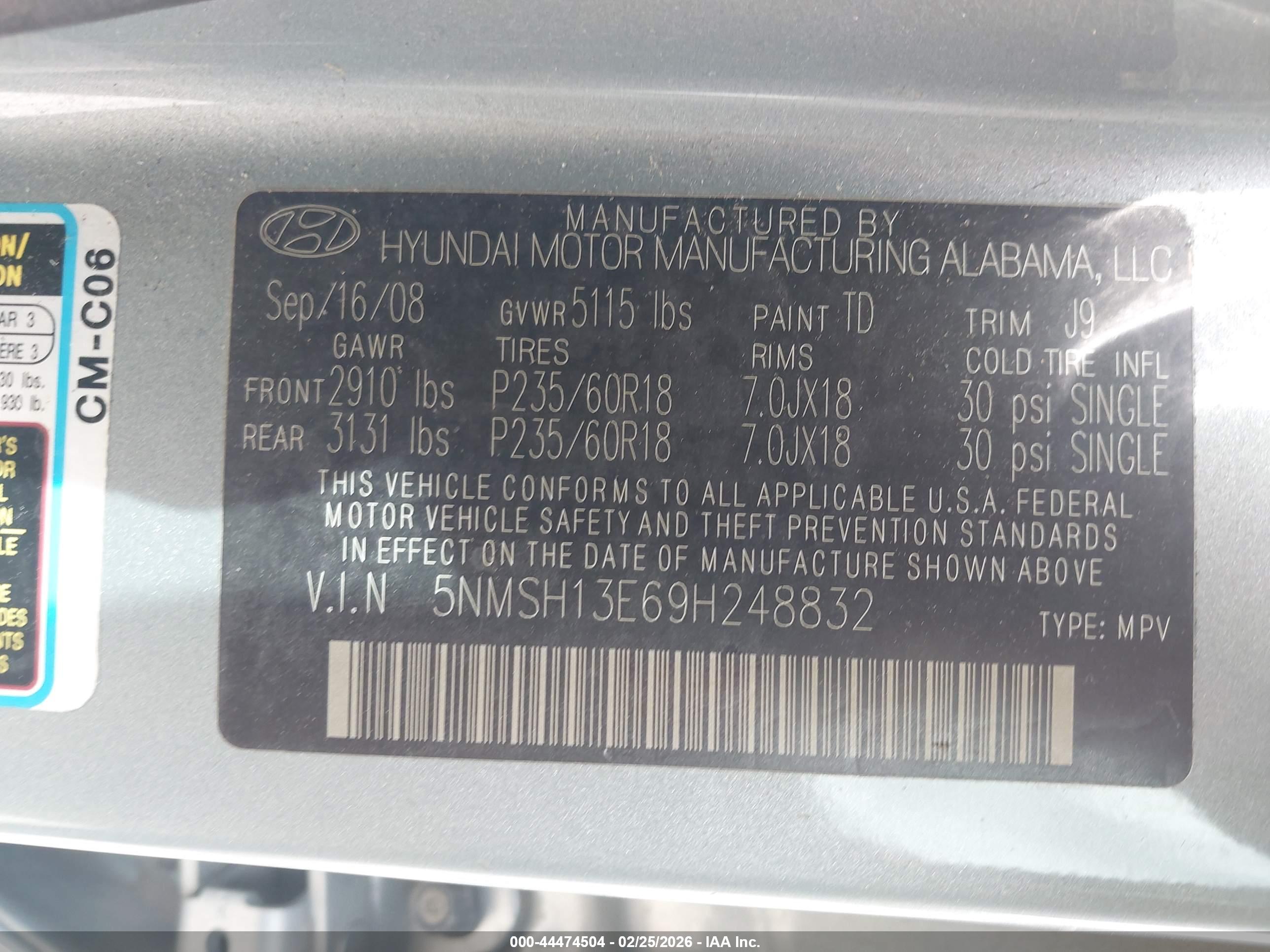HYUNDAI SANTA image 9