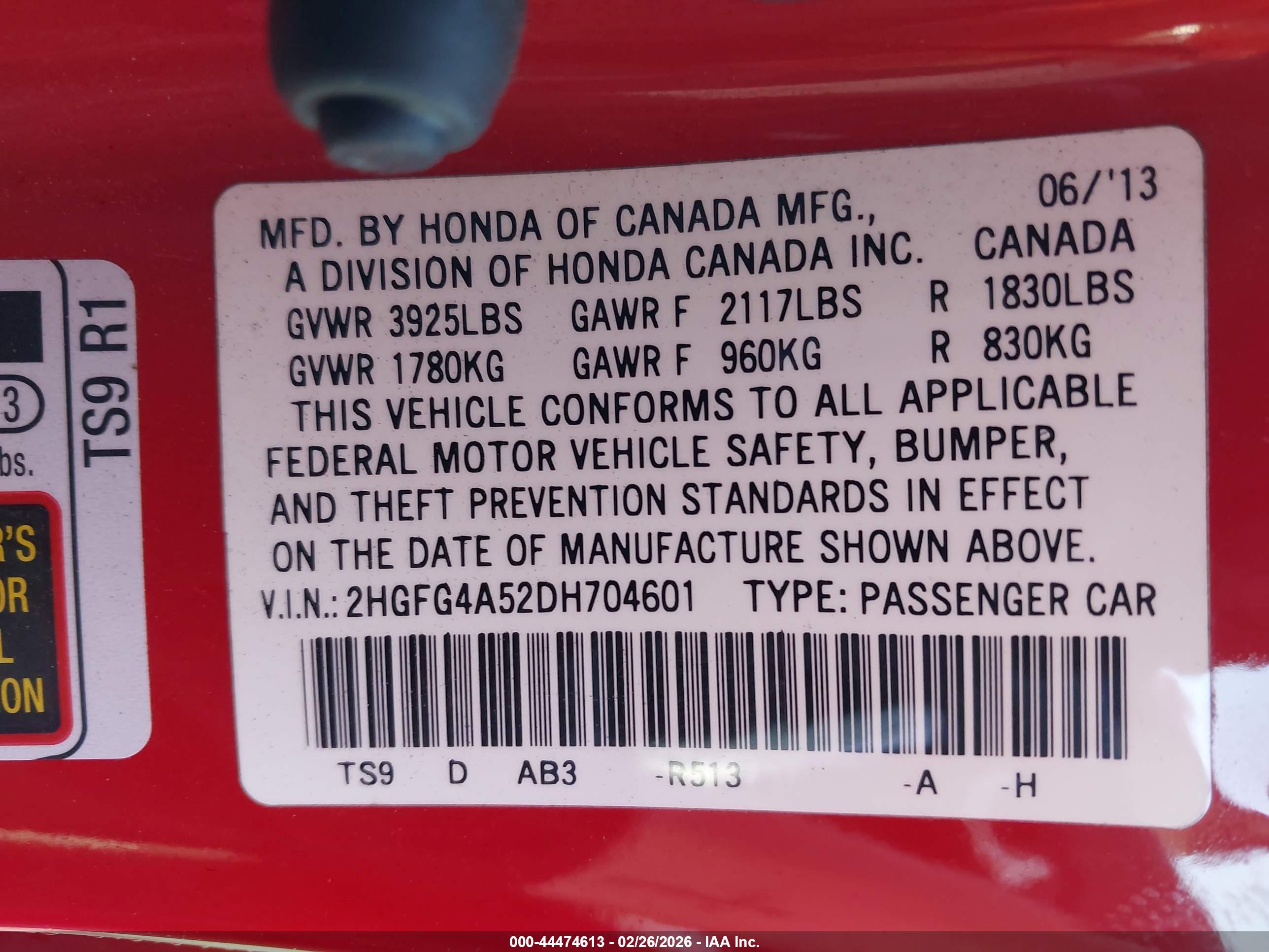 HONDA CIVIC image 9