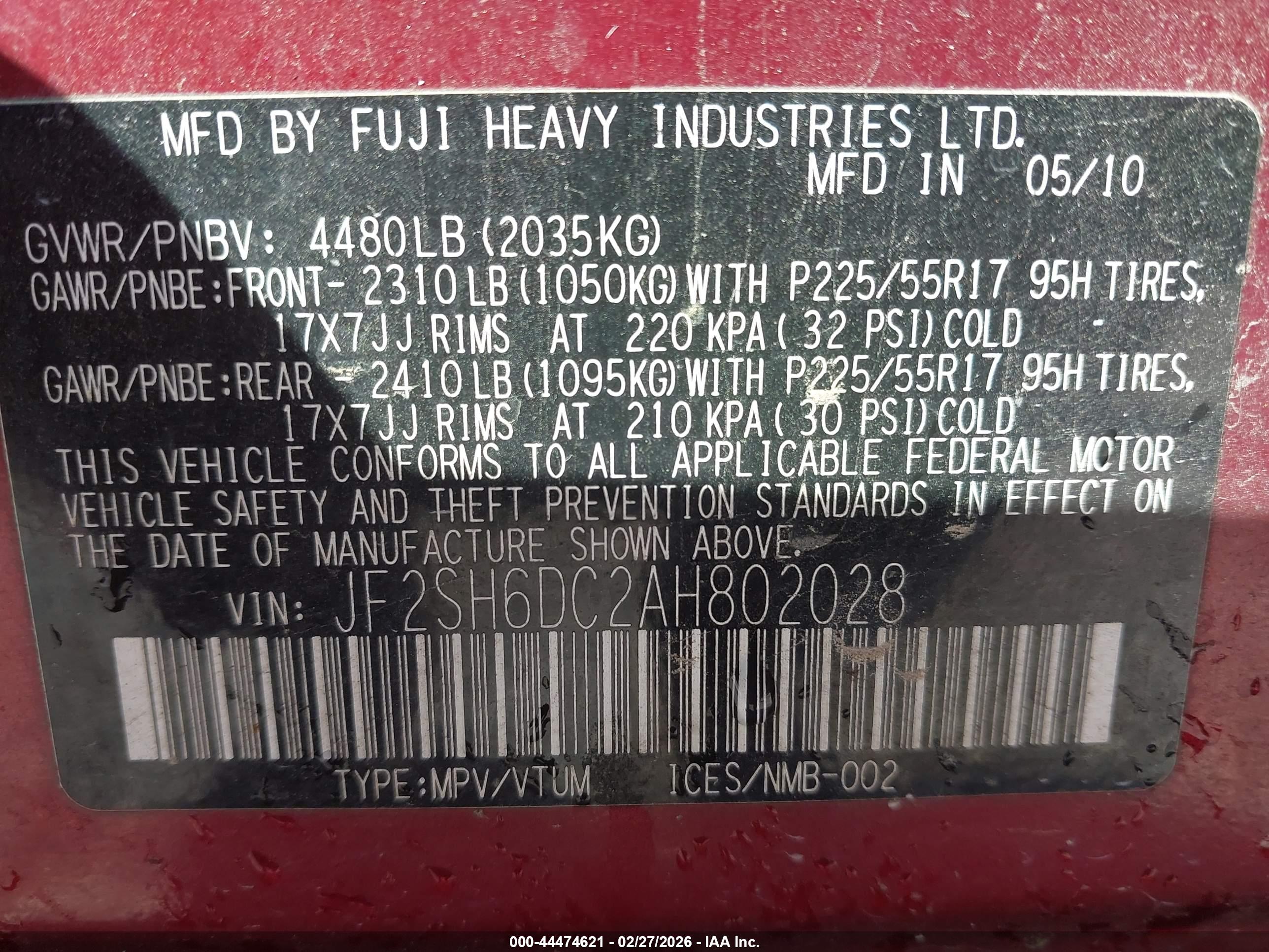 SUBARU FORESTER image 9