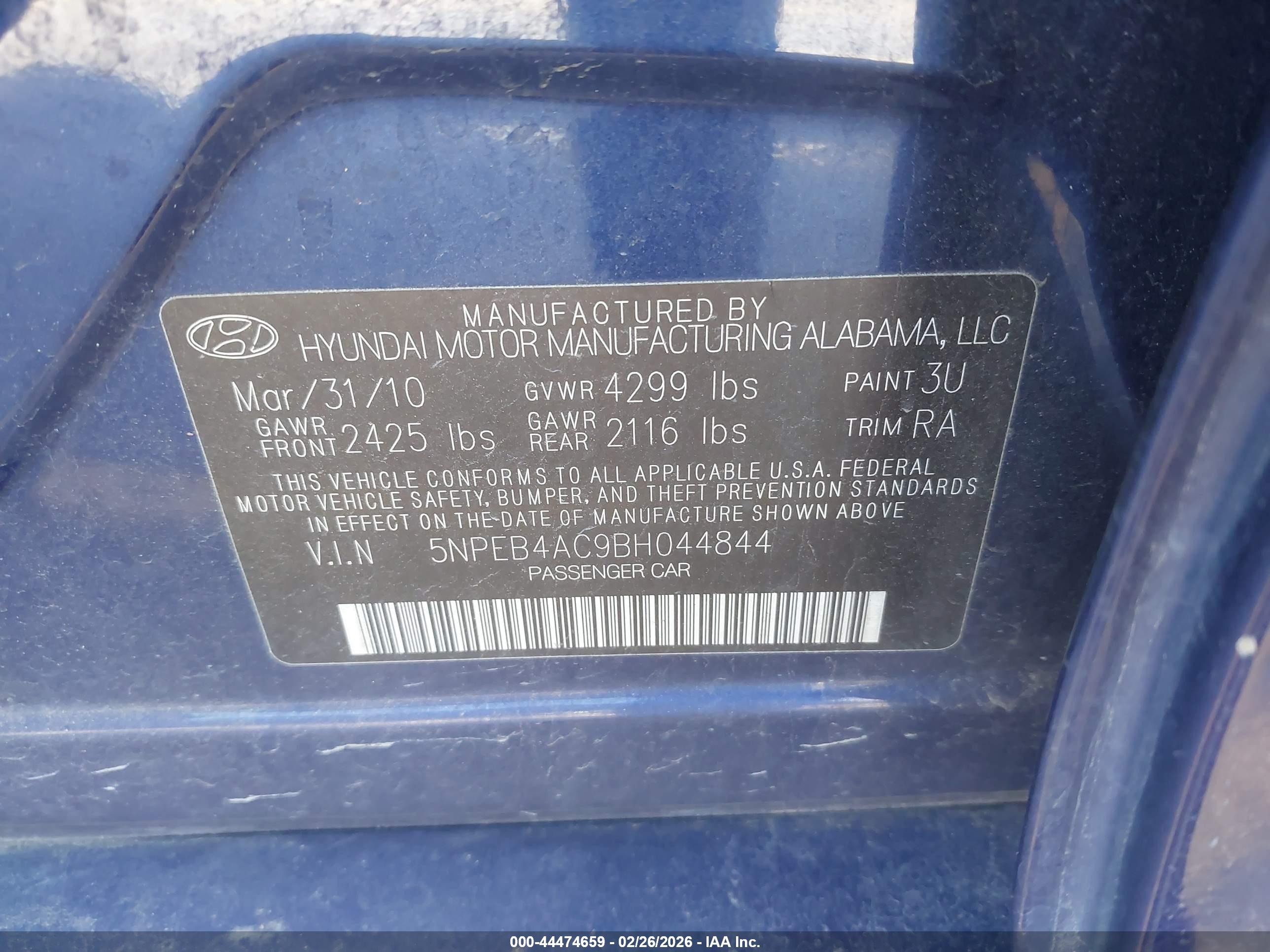 HYUNDAI SONATA image 9