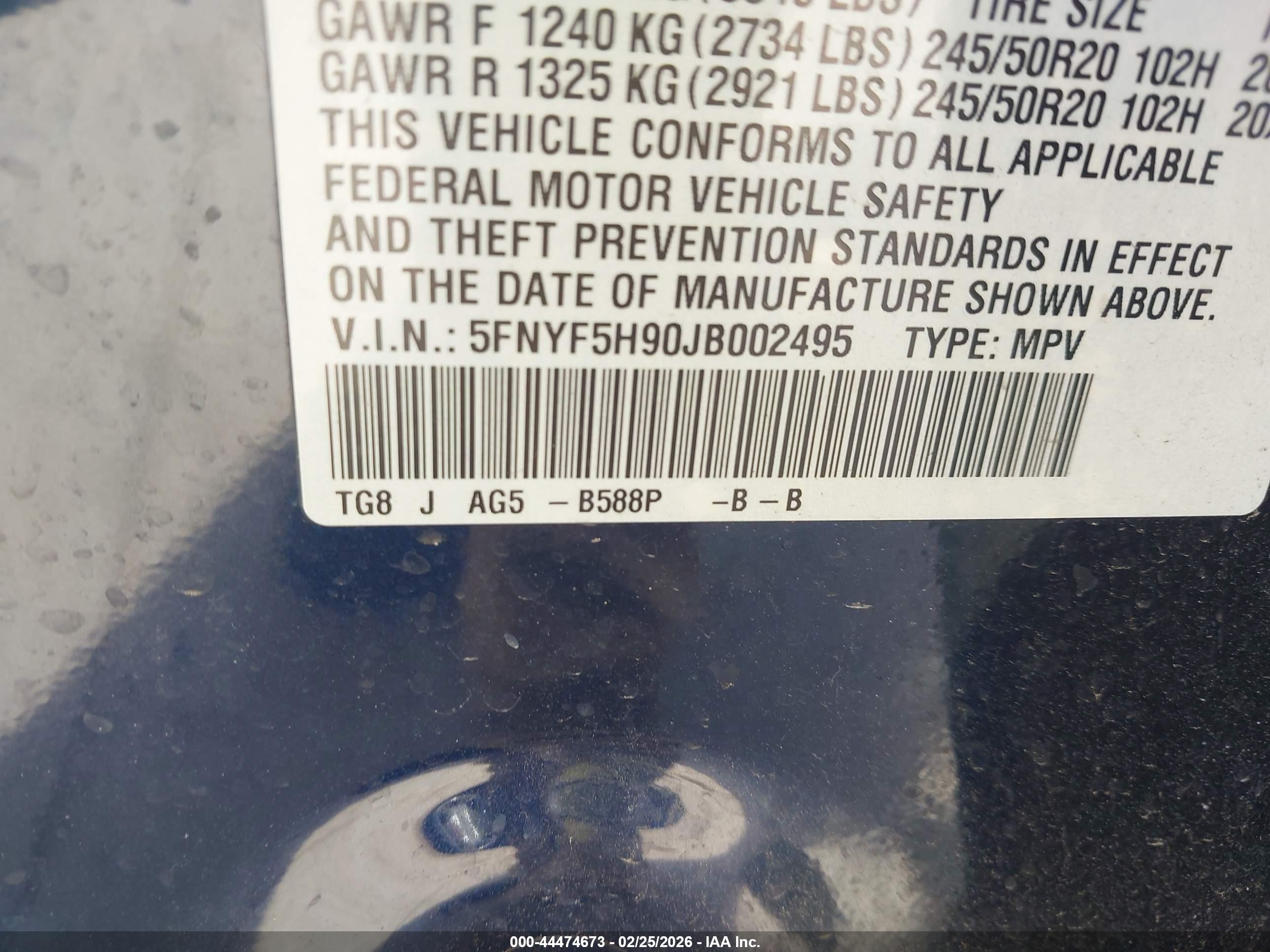HONDA PILOT image 9