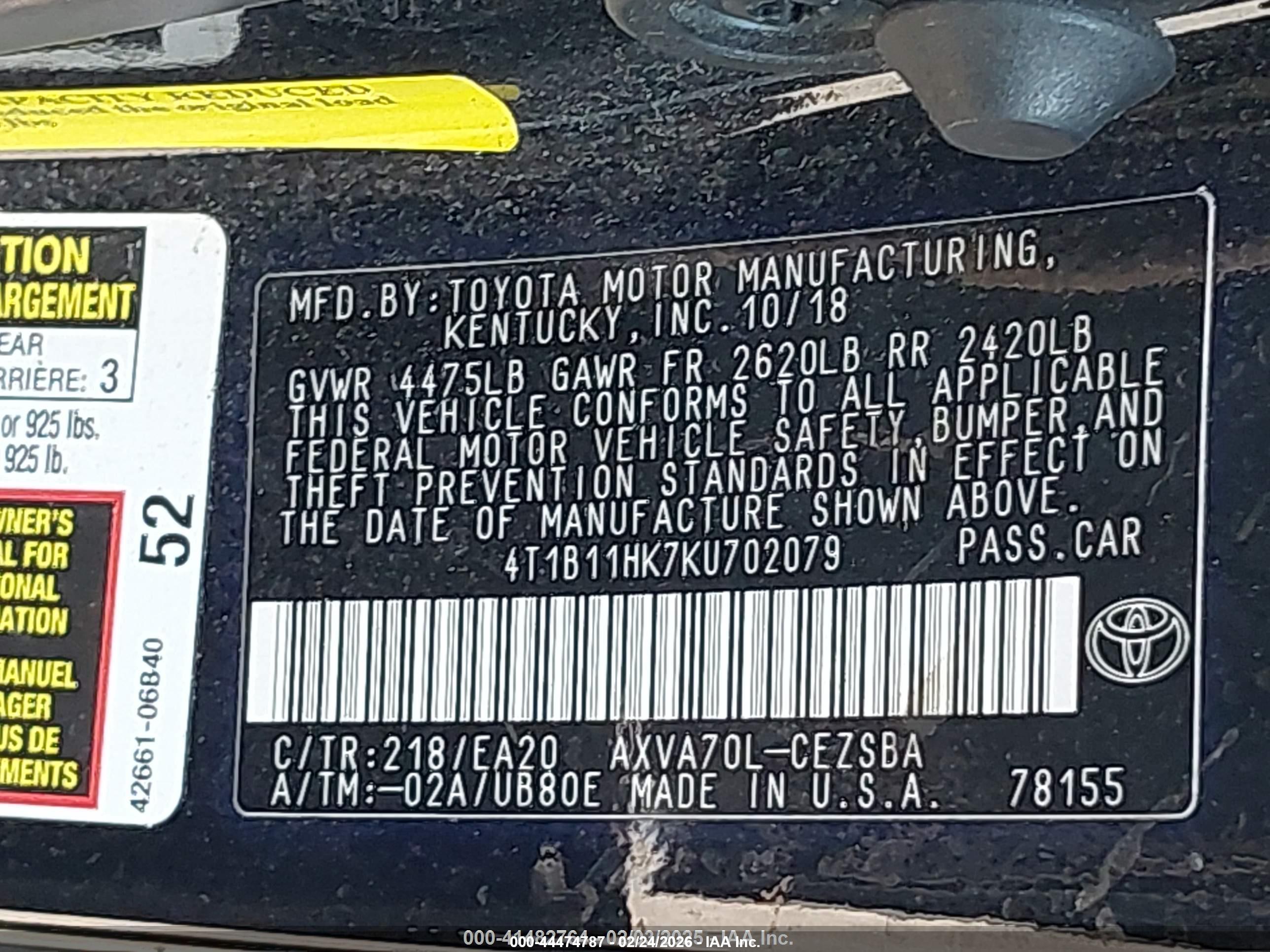TOYOTA CAMRY image 9