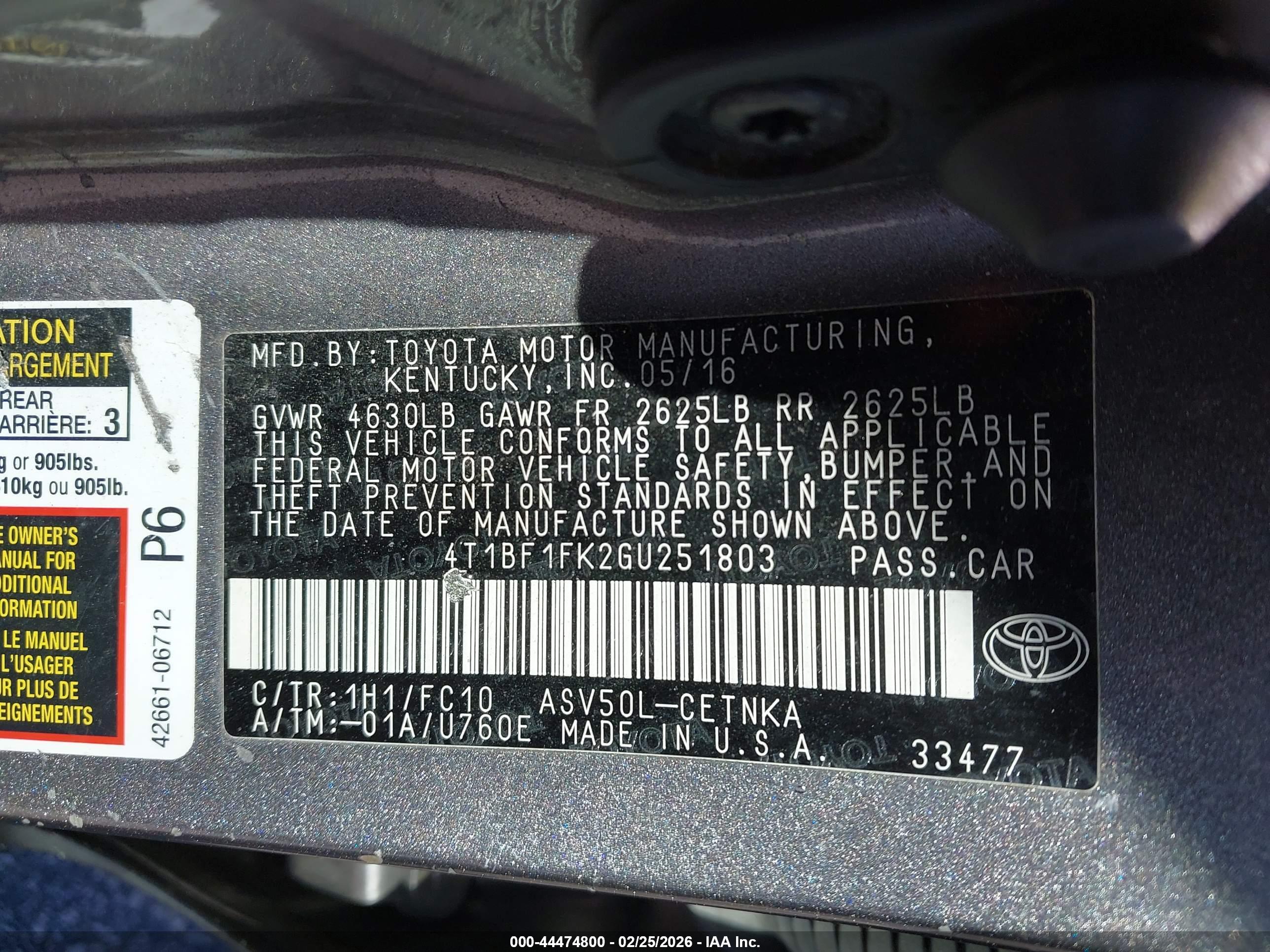 TOYOTA CAMRY image 9