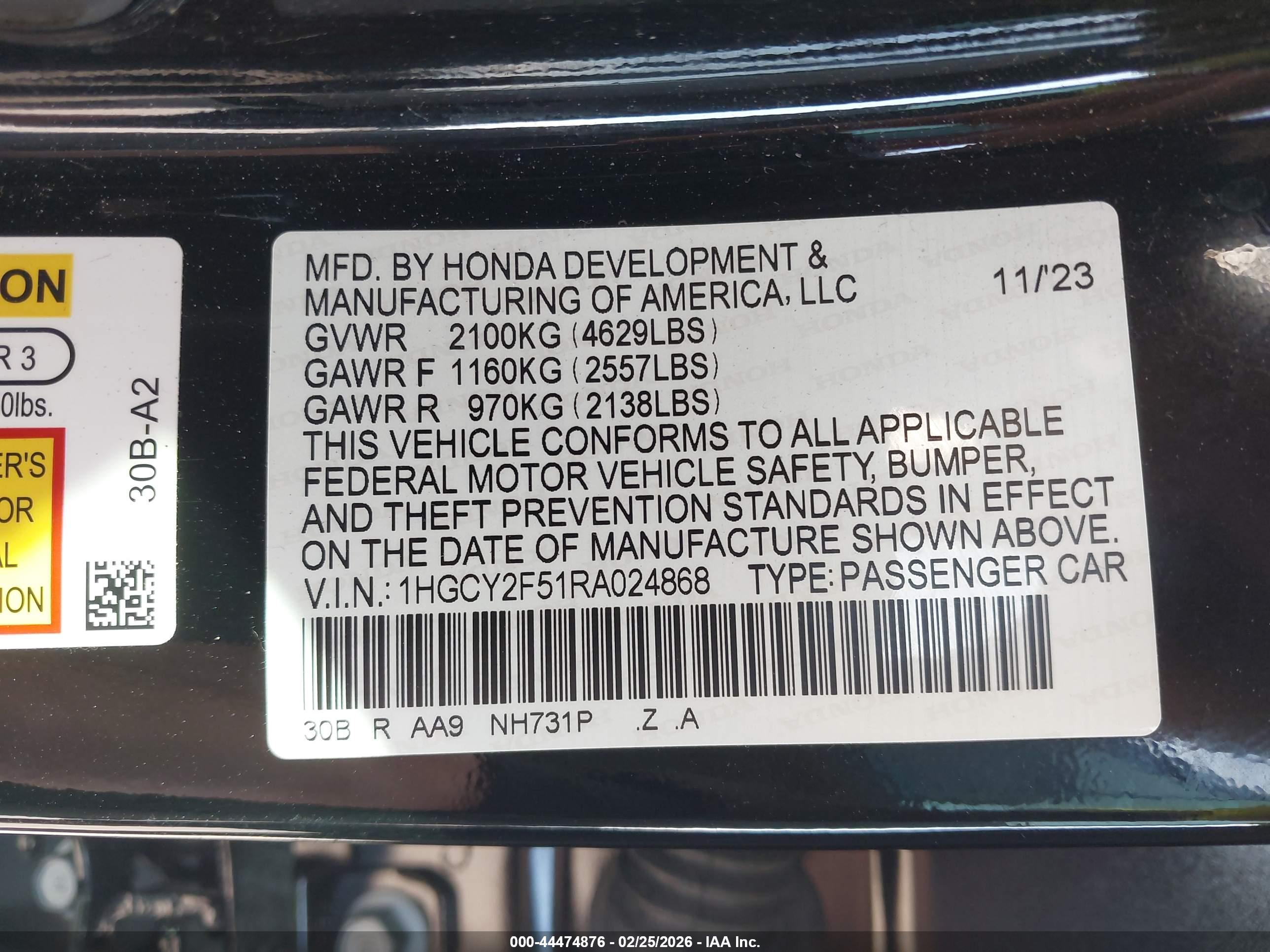 HONDA ACCORD image 9