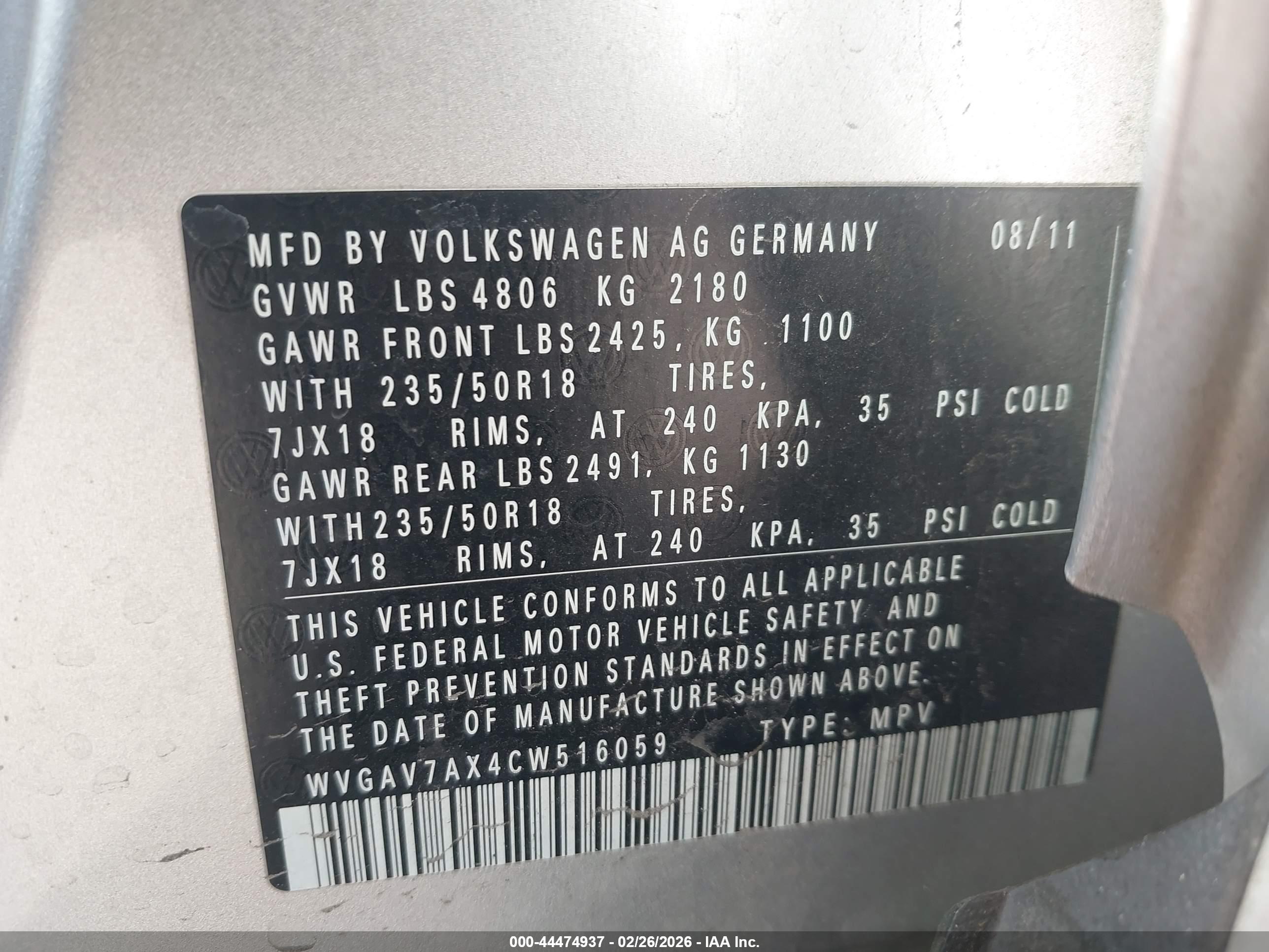 VOLKSWAGEN TIGUAN image 9