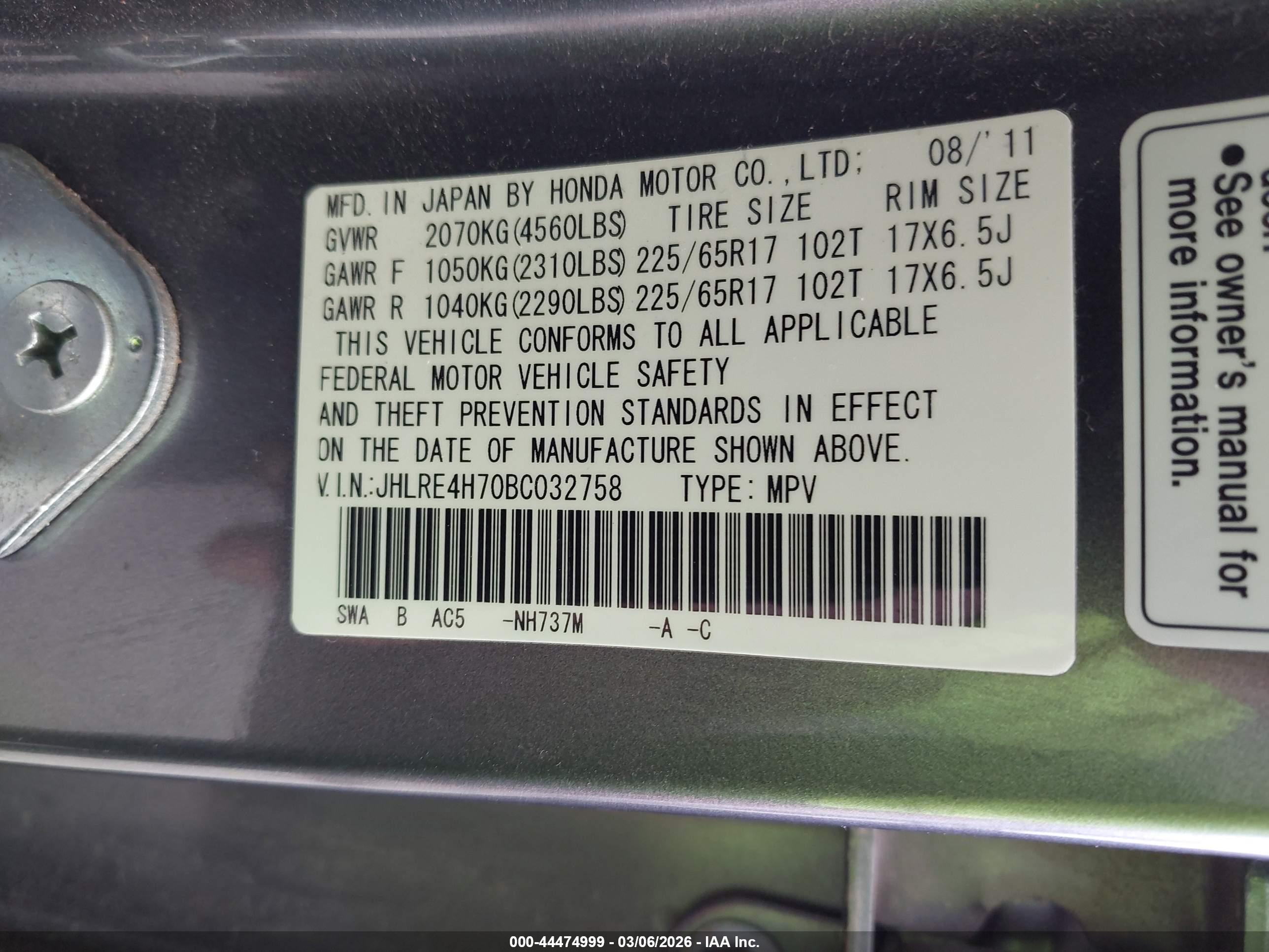 HONDA CR-V image 9