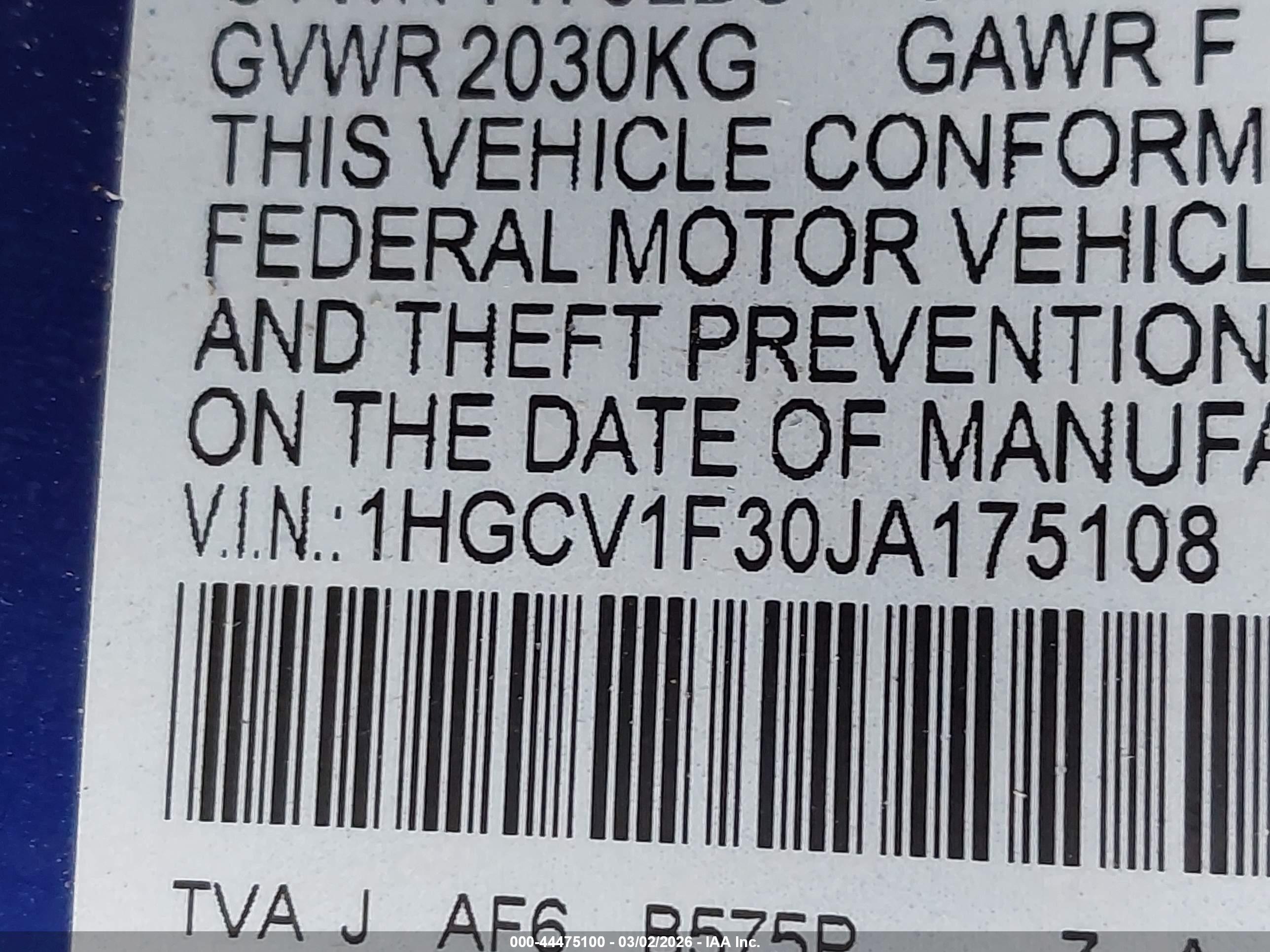 HONDA ACCORD image 9