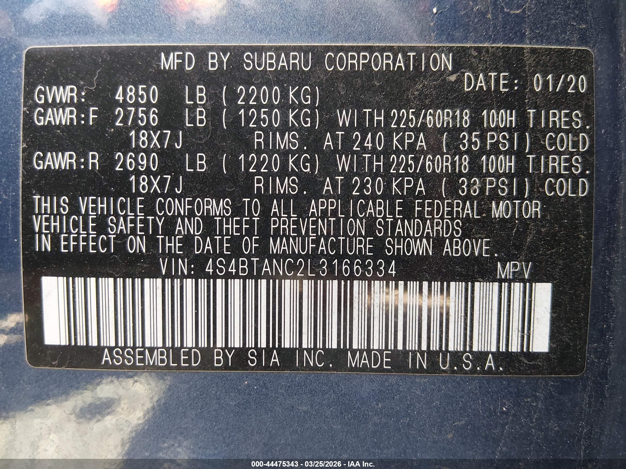 SUBARU OUTBACK image 9