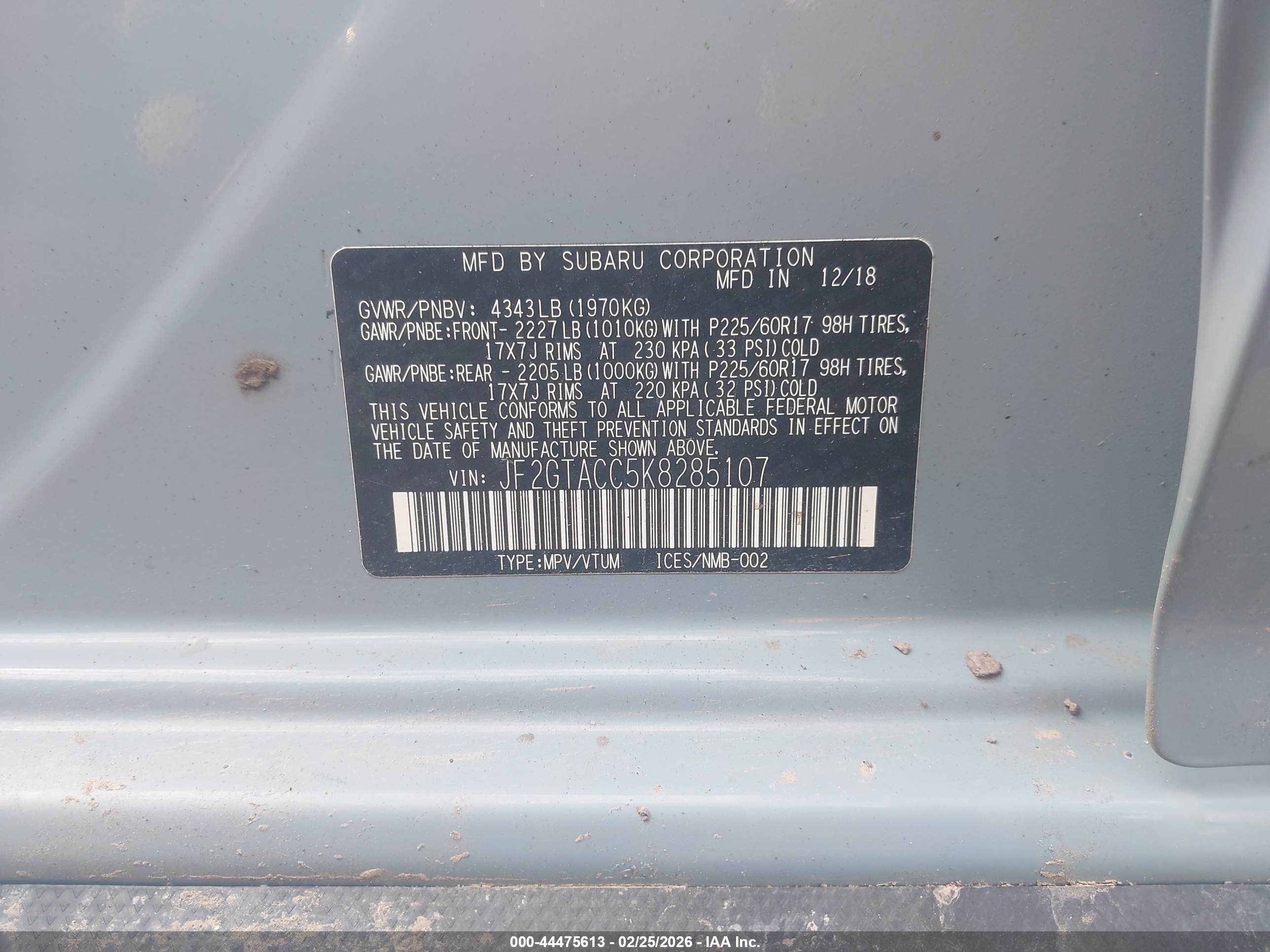 SUBARU CROSSTREK image 9