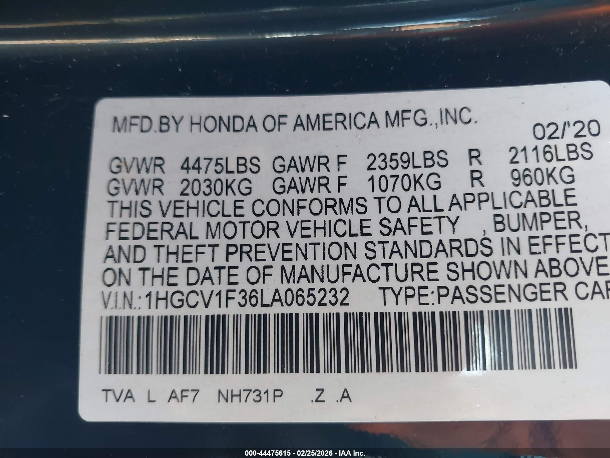HONDA ACCORD image 9
