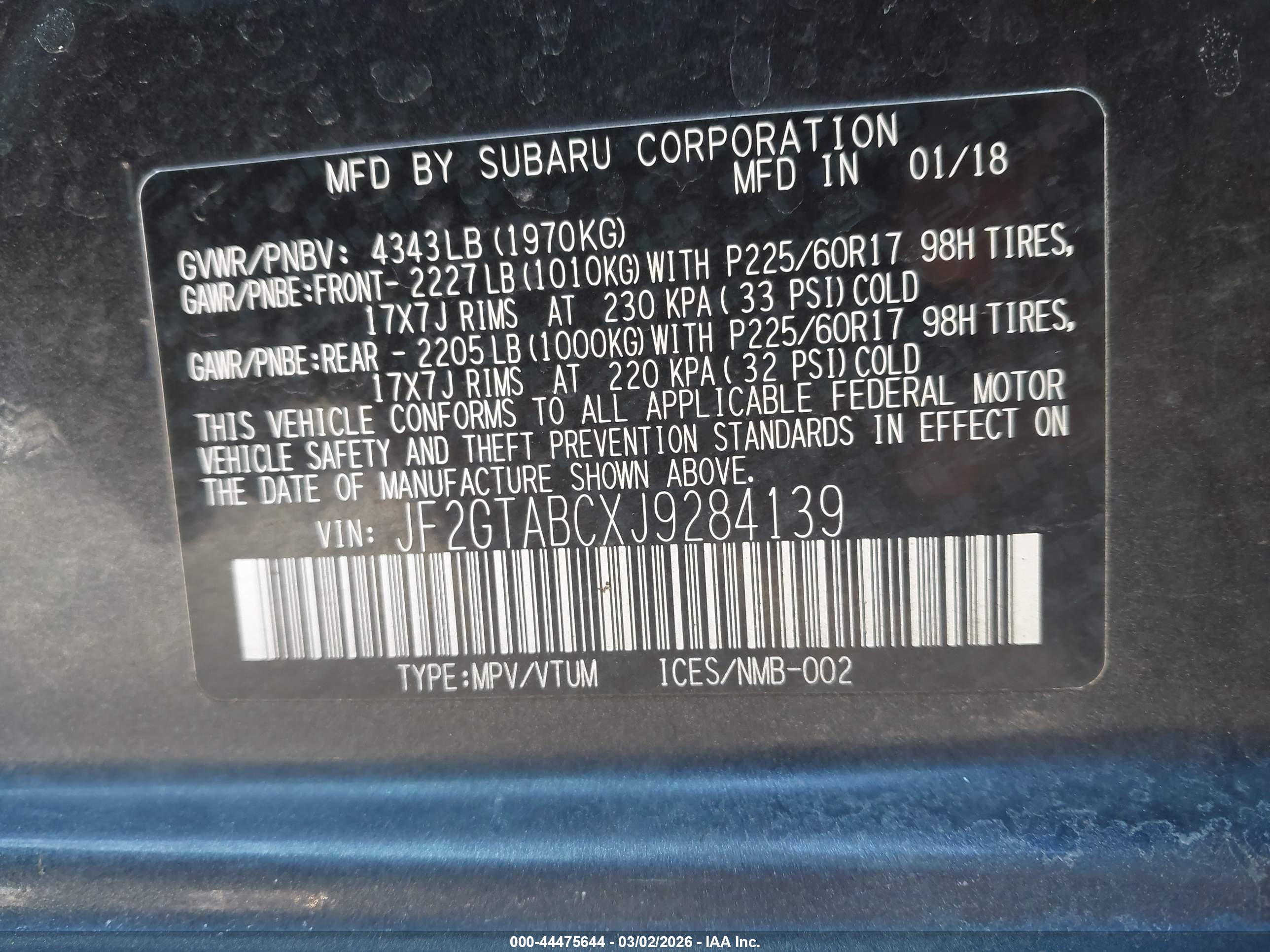 SUBARU CROSSTREK image 9