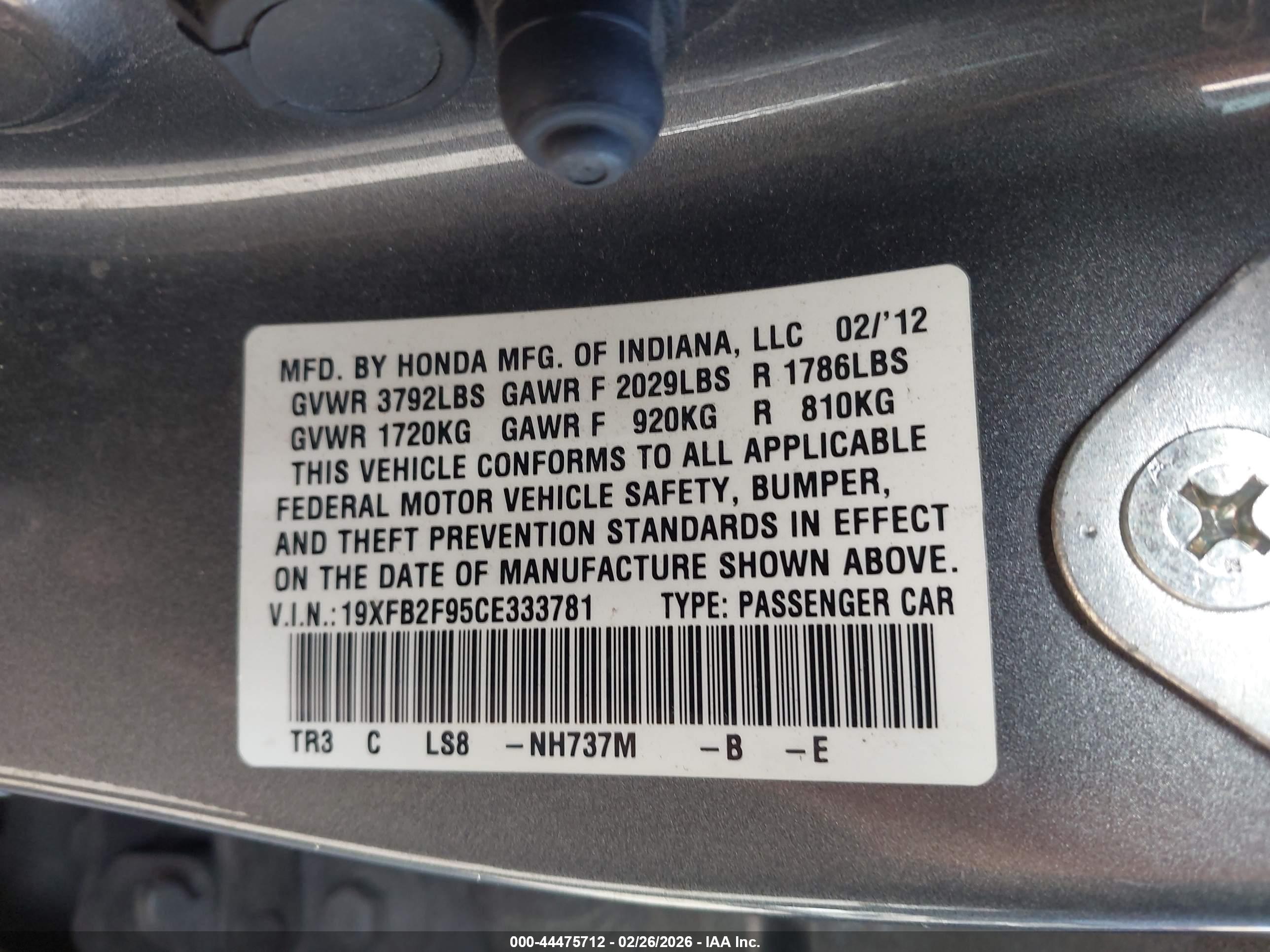 HONDA CIVIC image 9