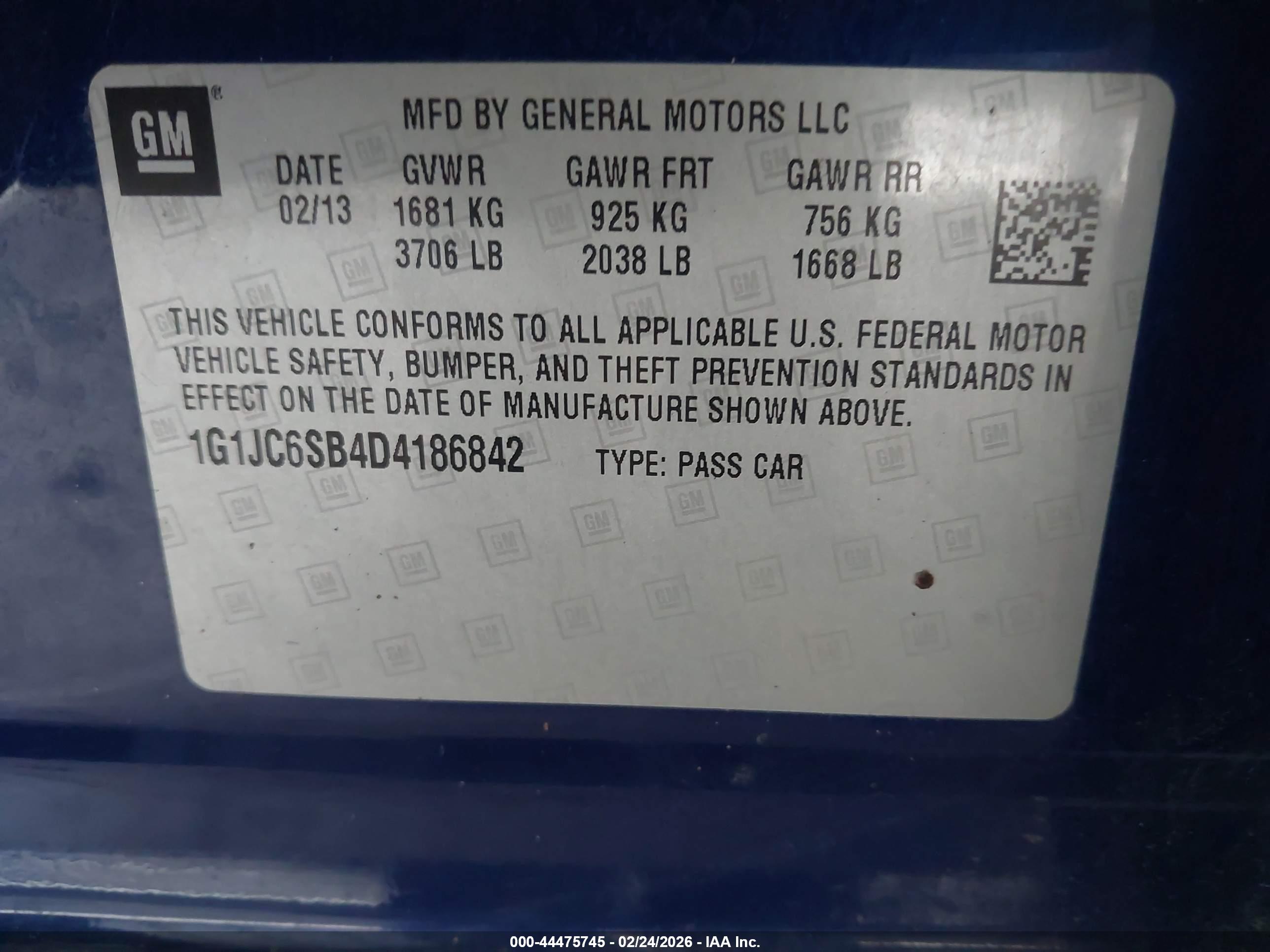 CHEVROLET SONIC image 9