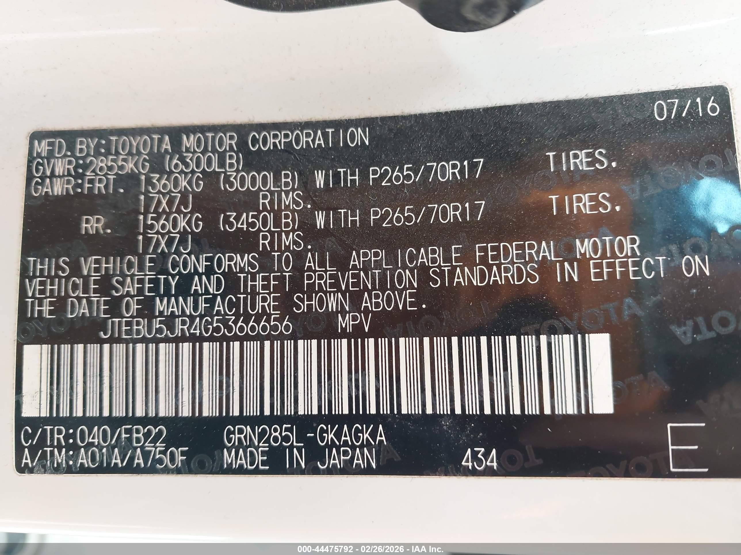 TOYOTA 4RUNNER image 9