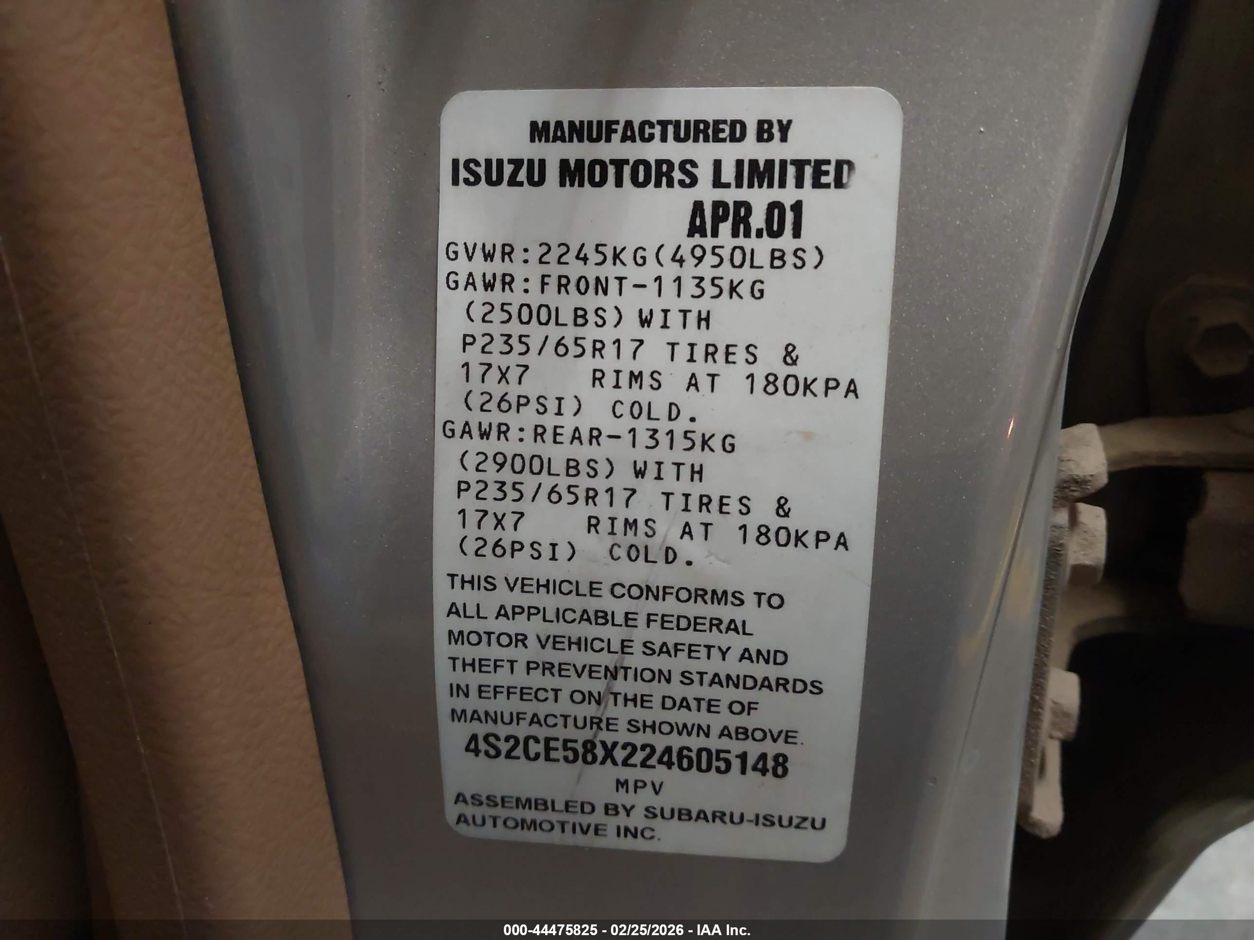 ISUZU AXIOM image 9