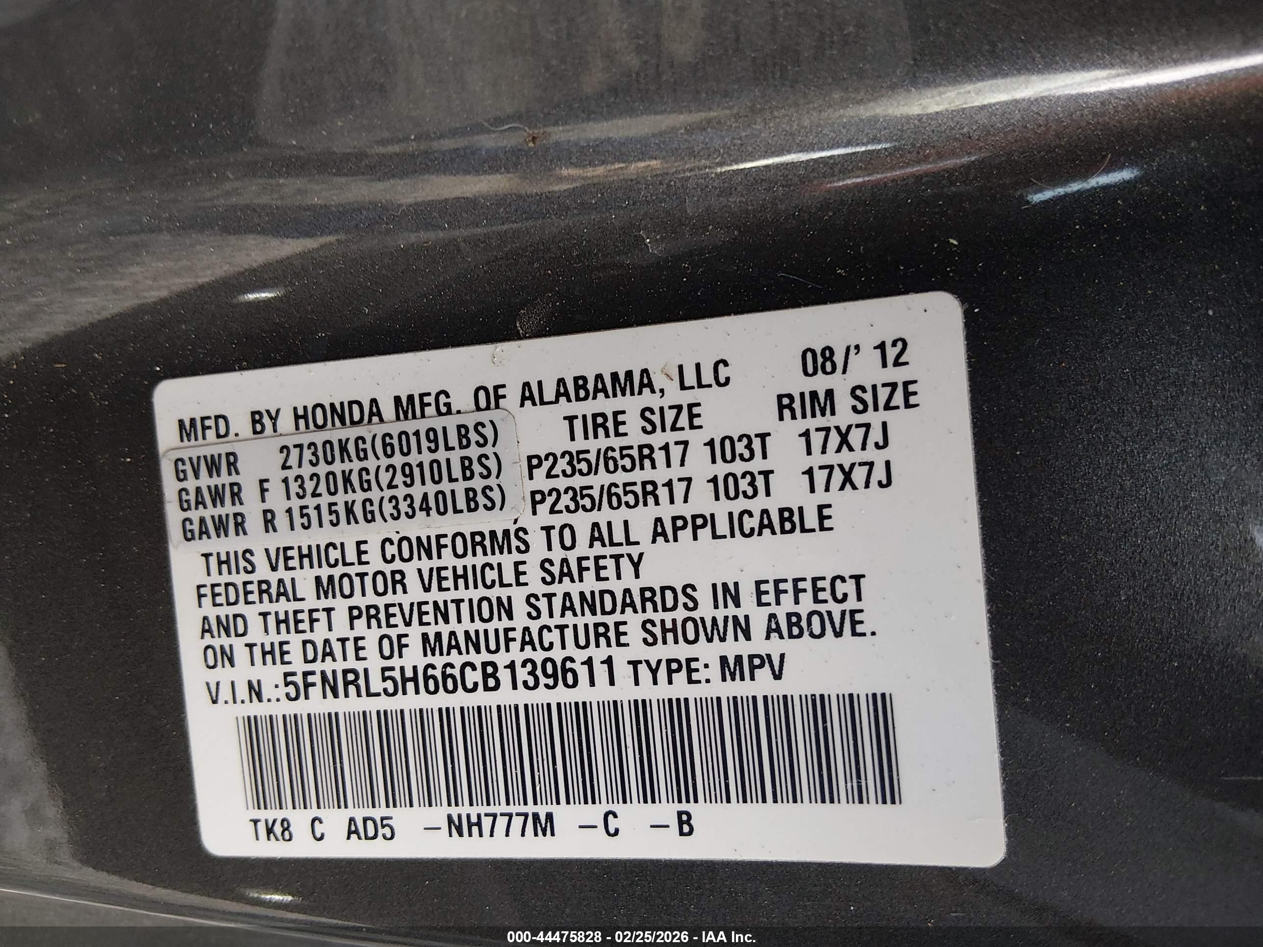 HONDA ODYSSEY image 9