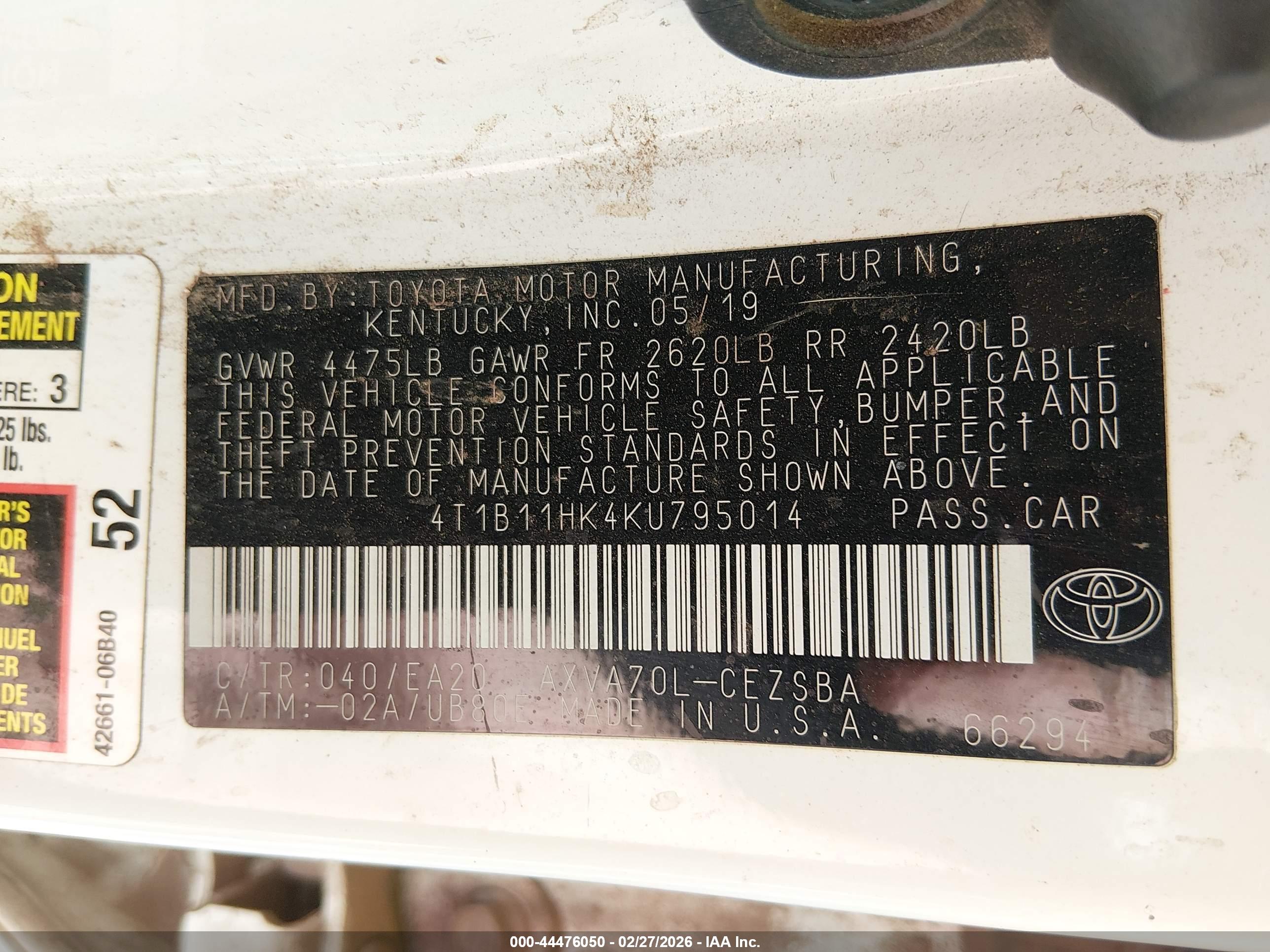 TOYOTA CAMRY image 9