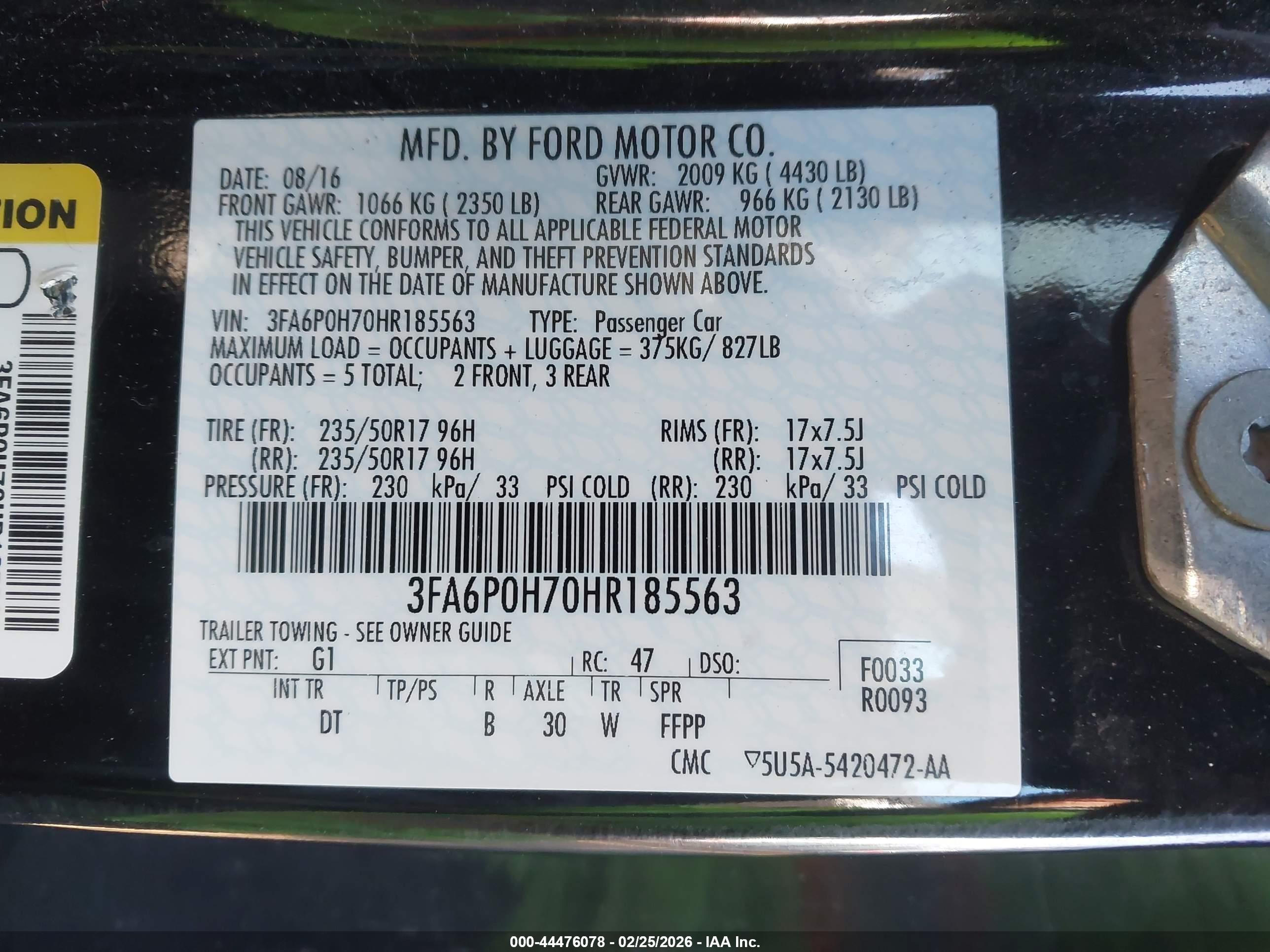 FORD FUSION image 9