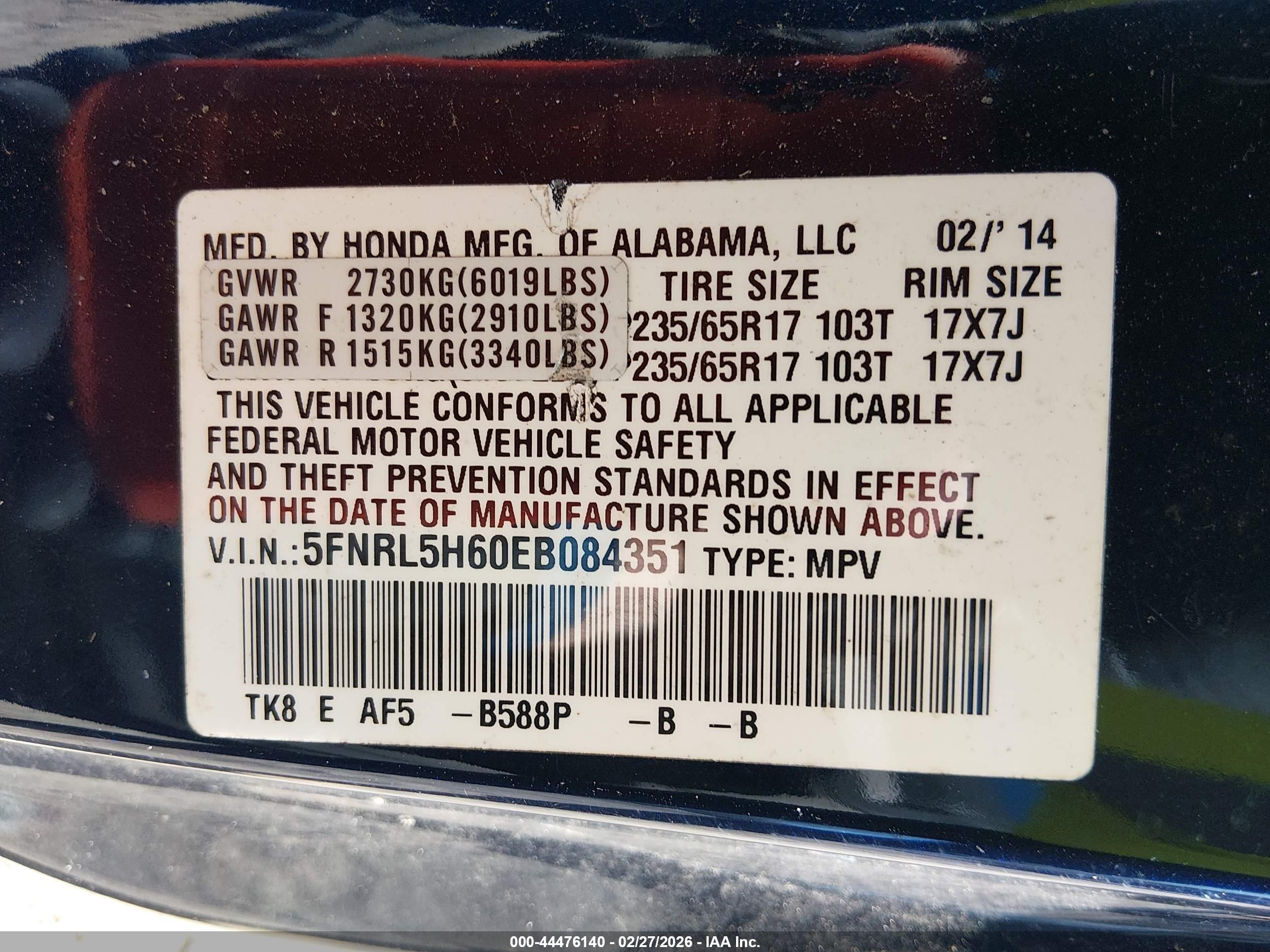 HONDA ODYSSEY image 9