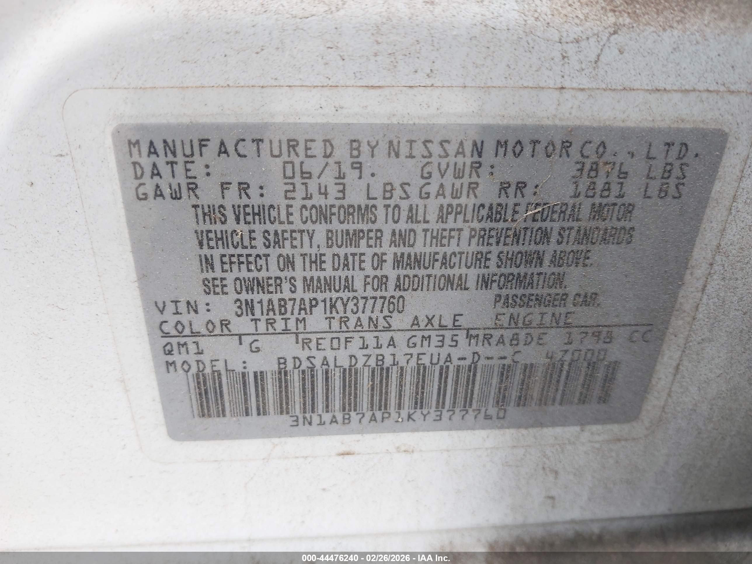 NISSAN SENTRA image 9