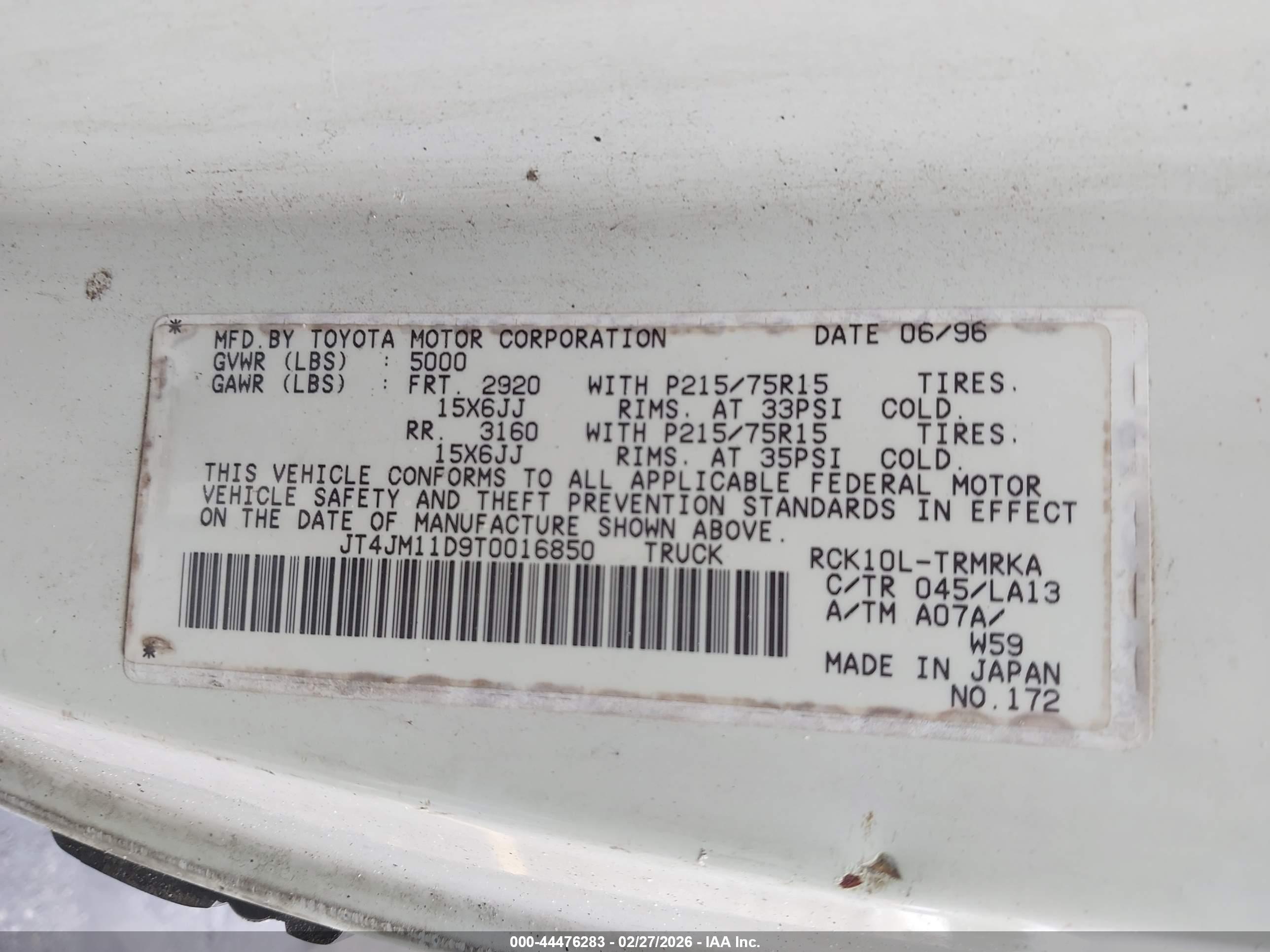 TOYOTA T100 image 9