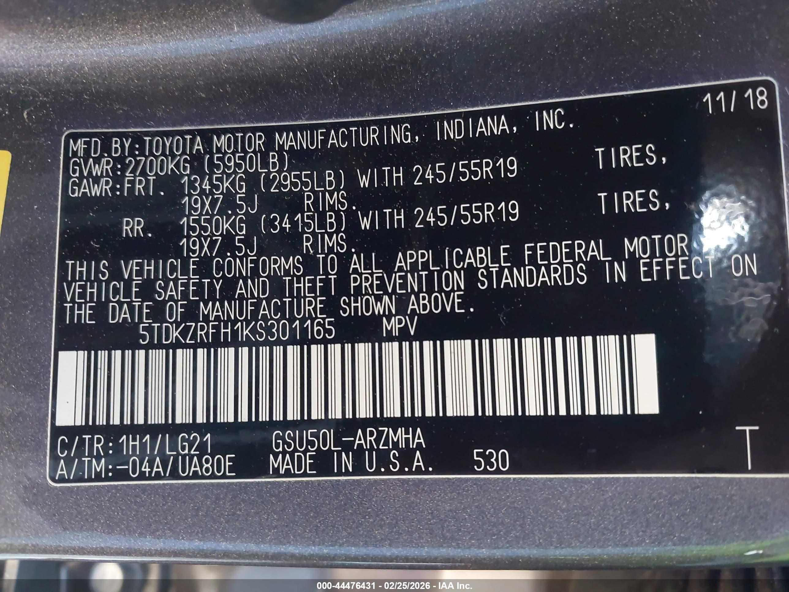 TOYOTA HIGHLANDER image 9