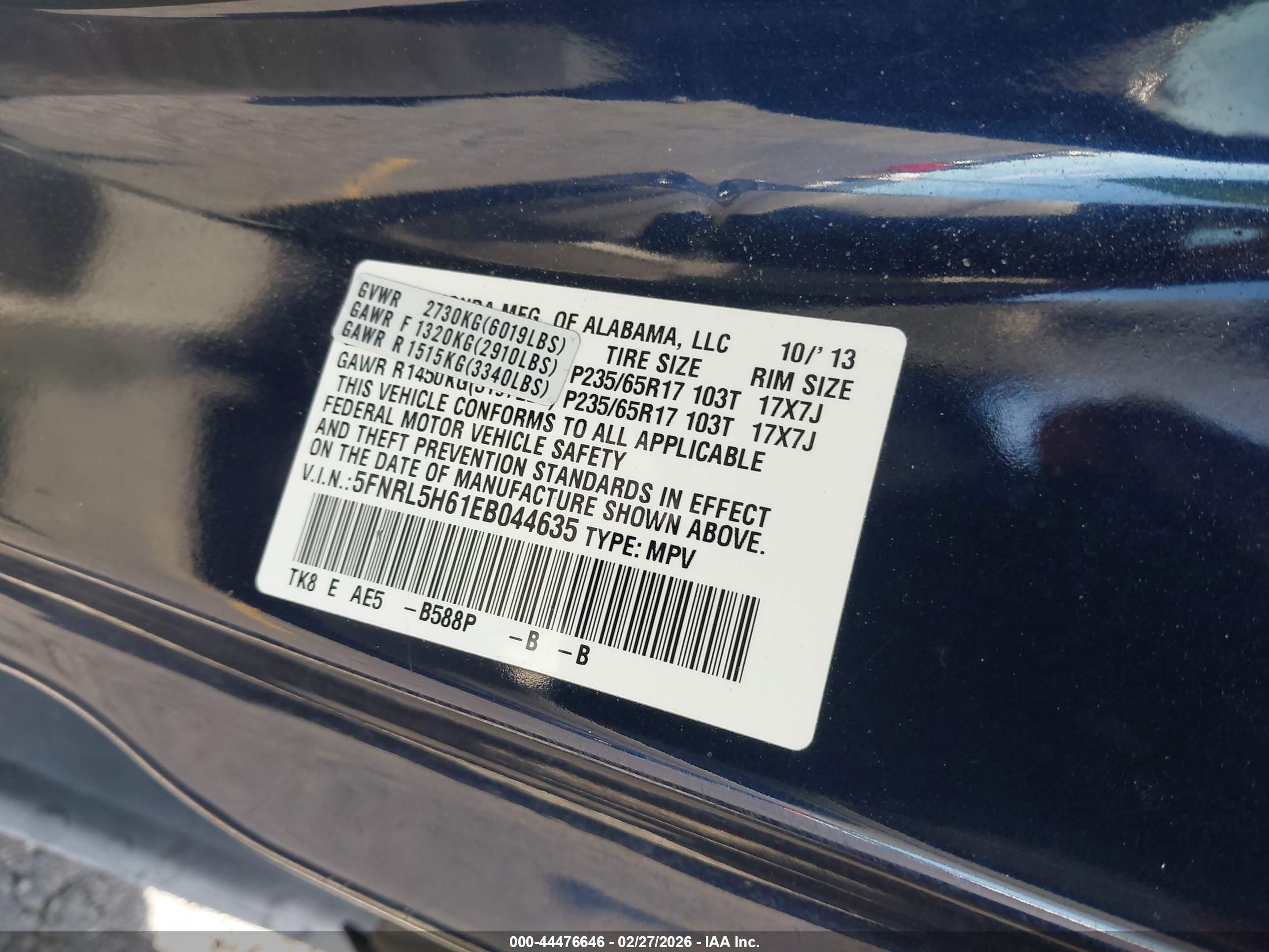 HONDA ODYSSEY image 9