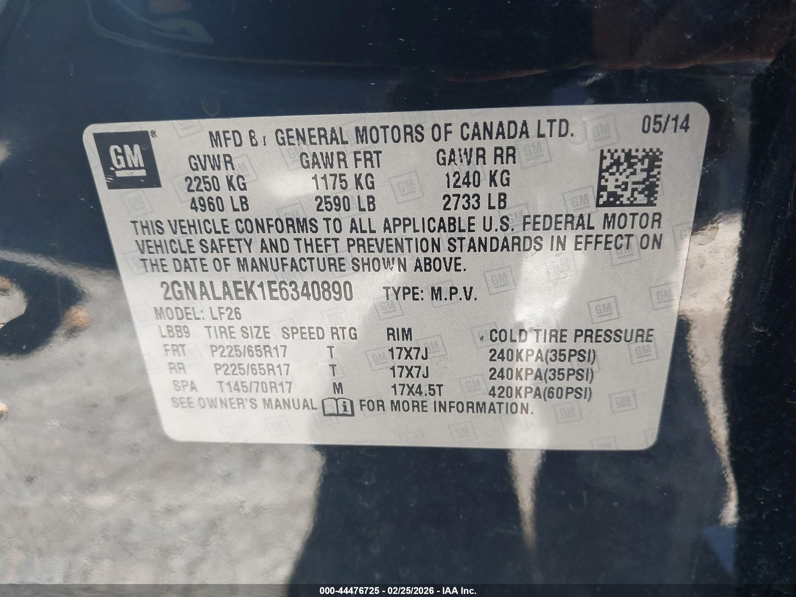 CHEVROLET EQUINOX image 9