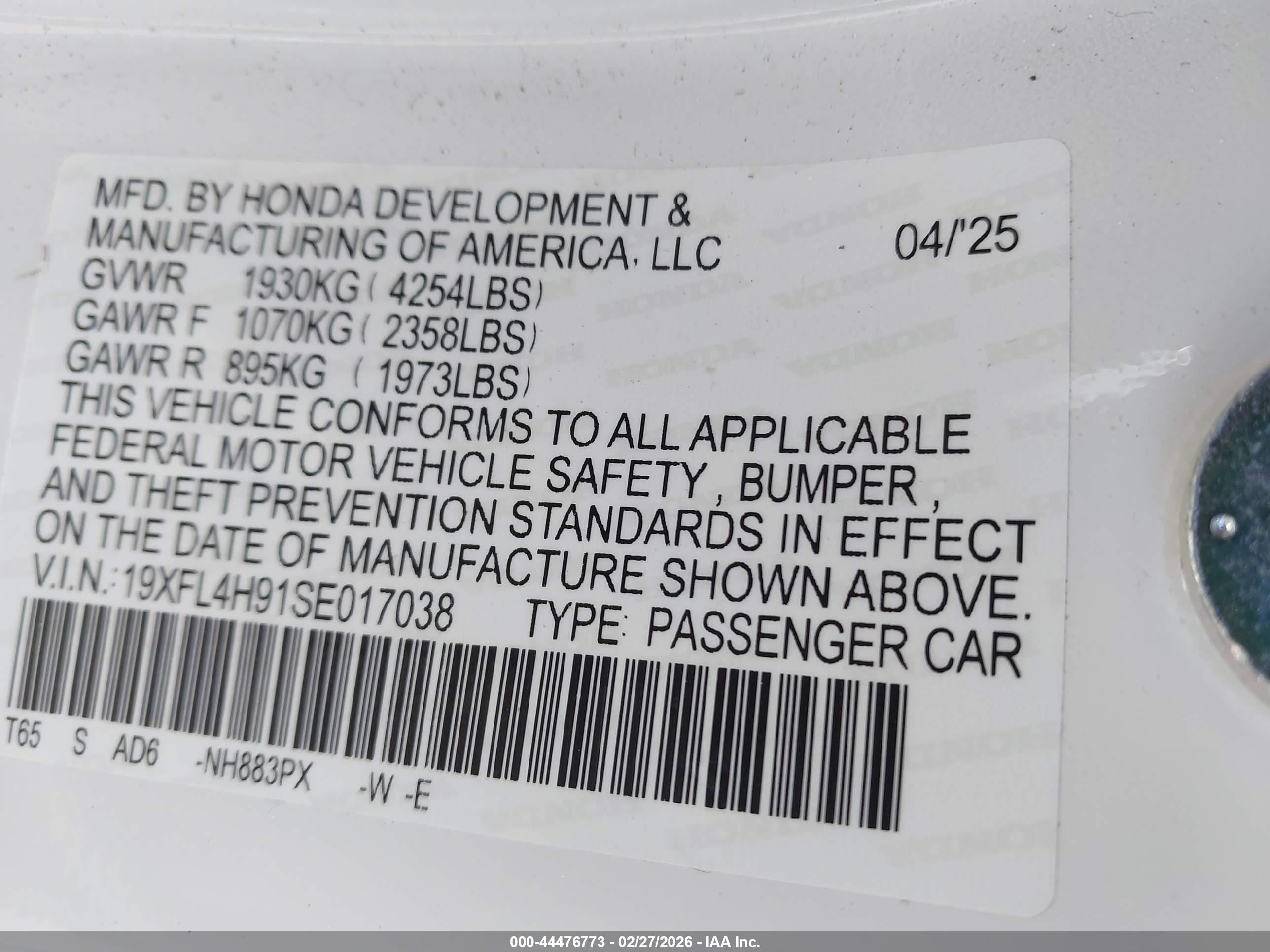 HONDA CIVIC image 9
