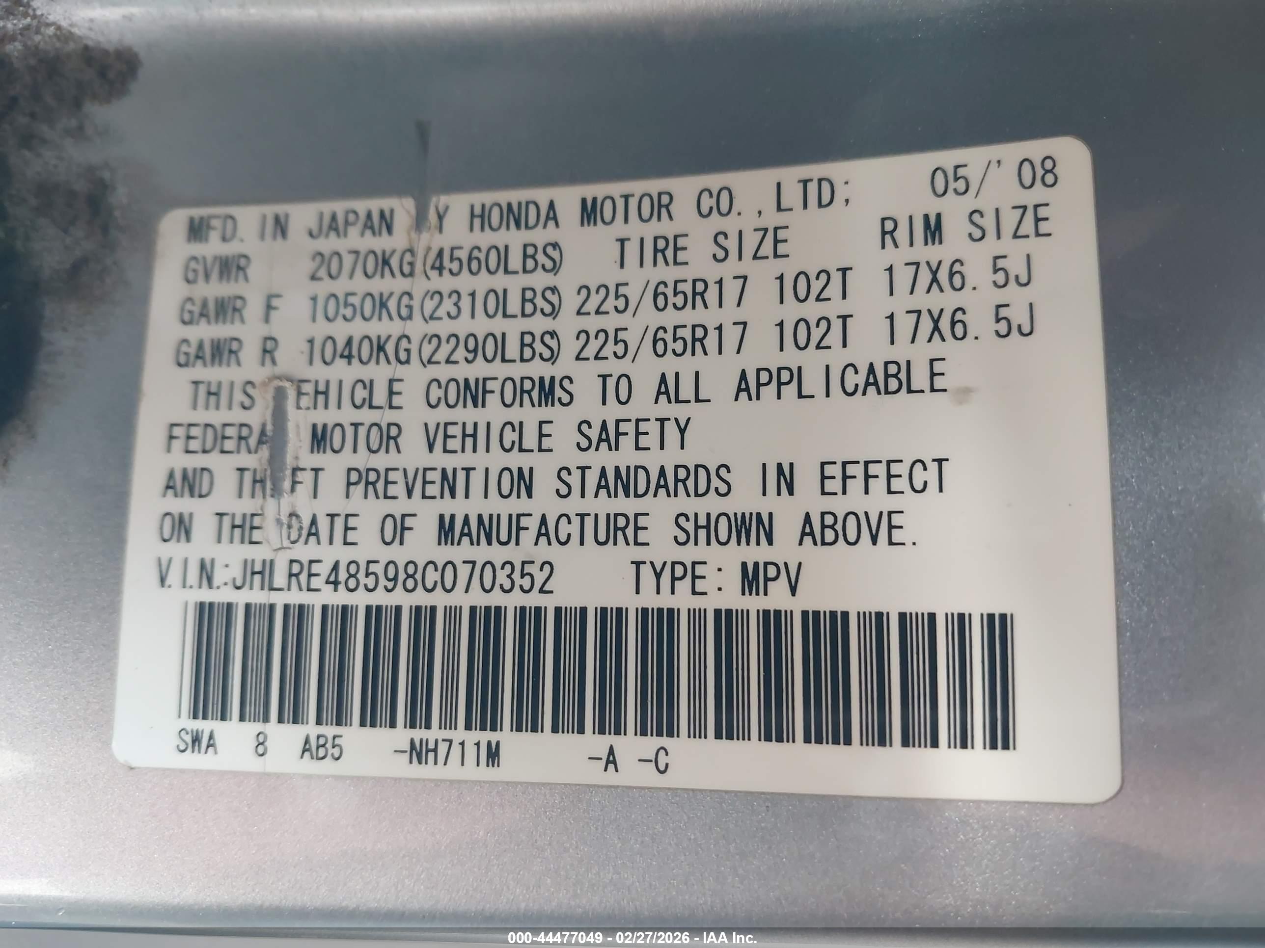 HONDA CR-V image 9