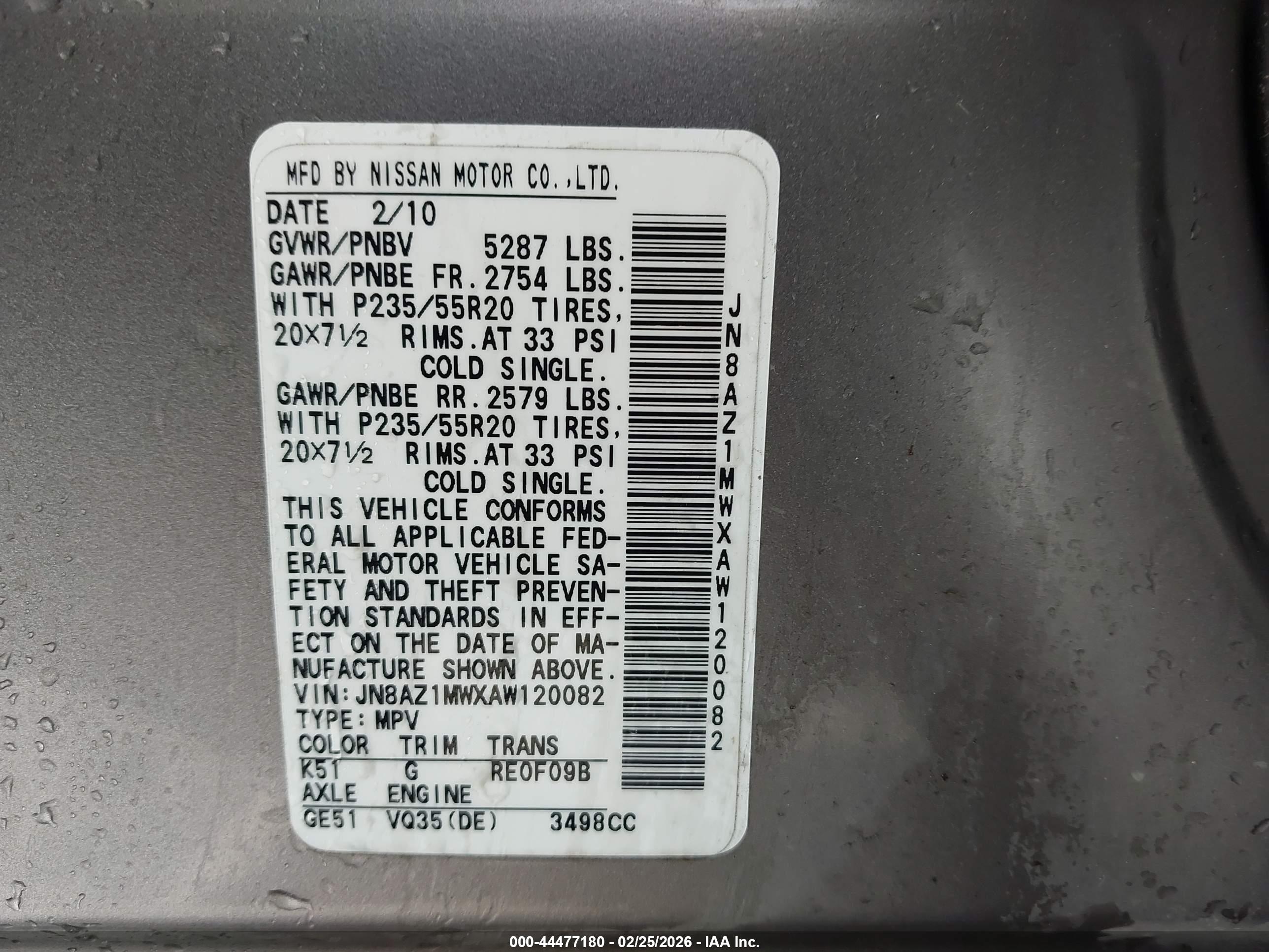 NISSAN MURANO image 9
