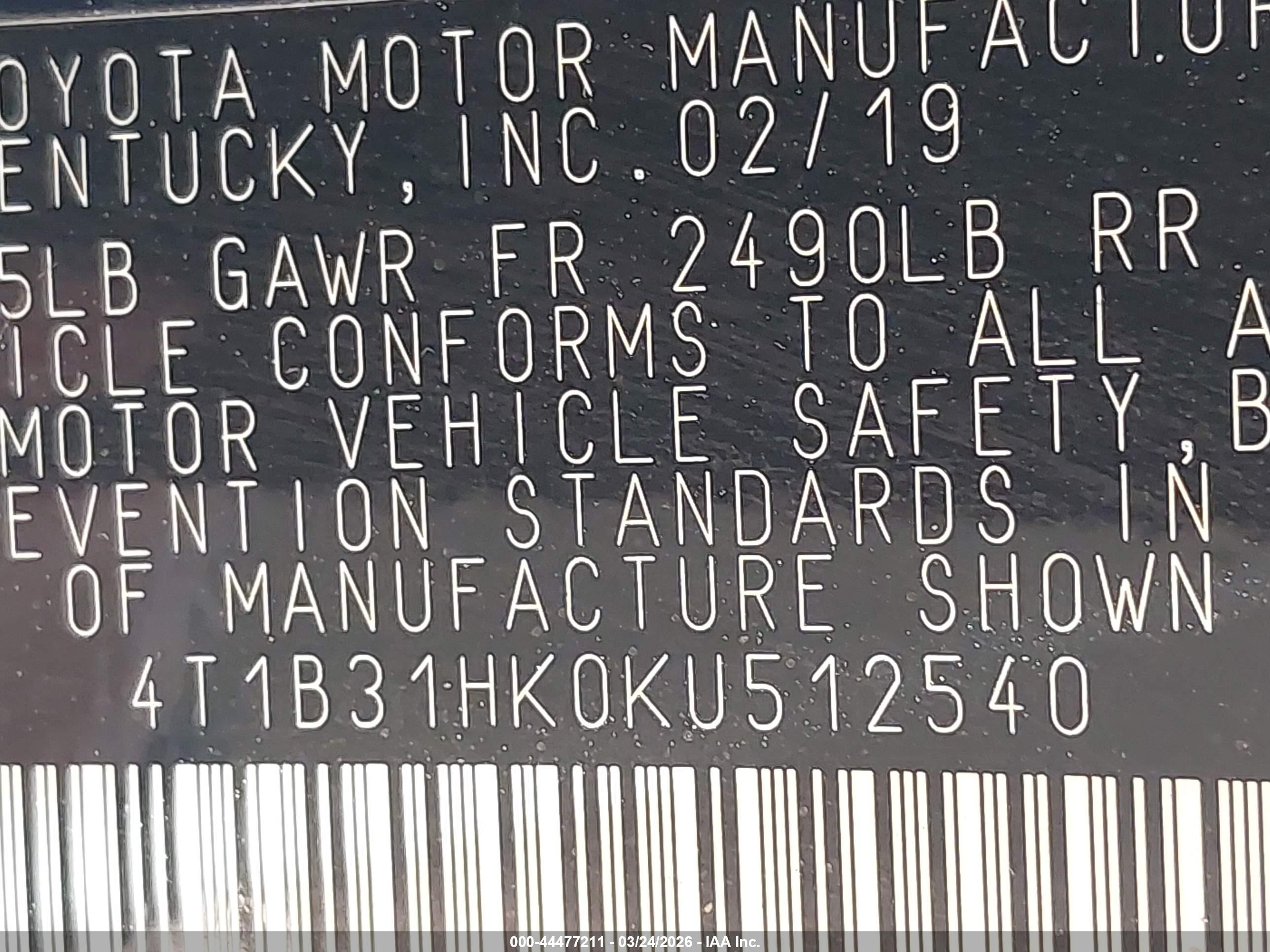 TOYOTA CAMRY image 9