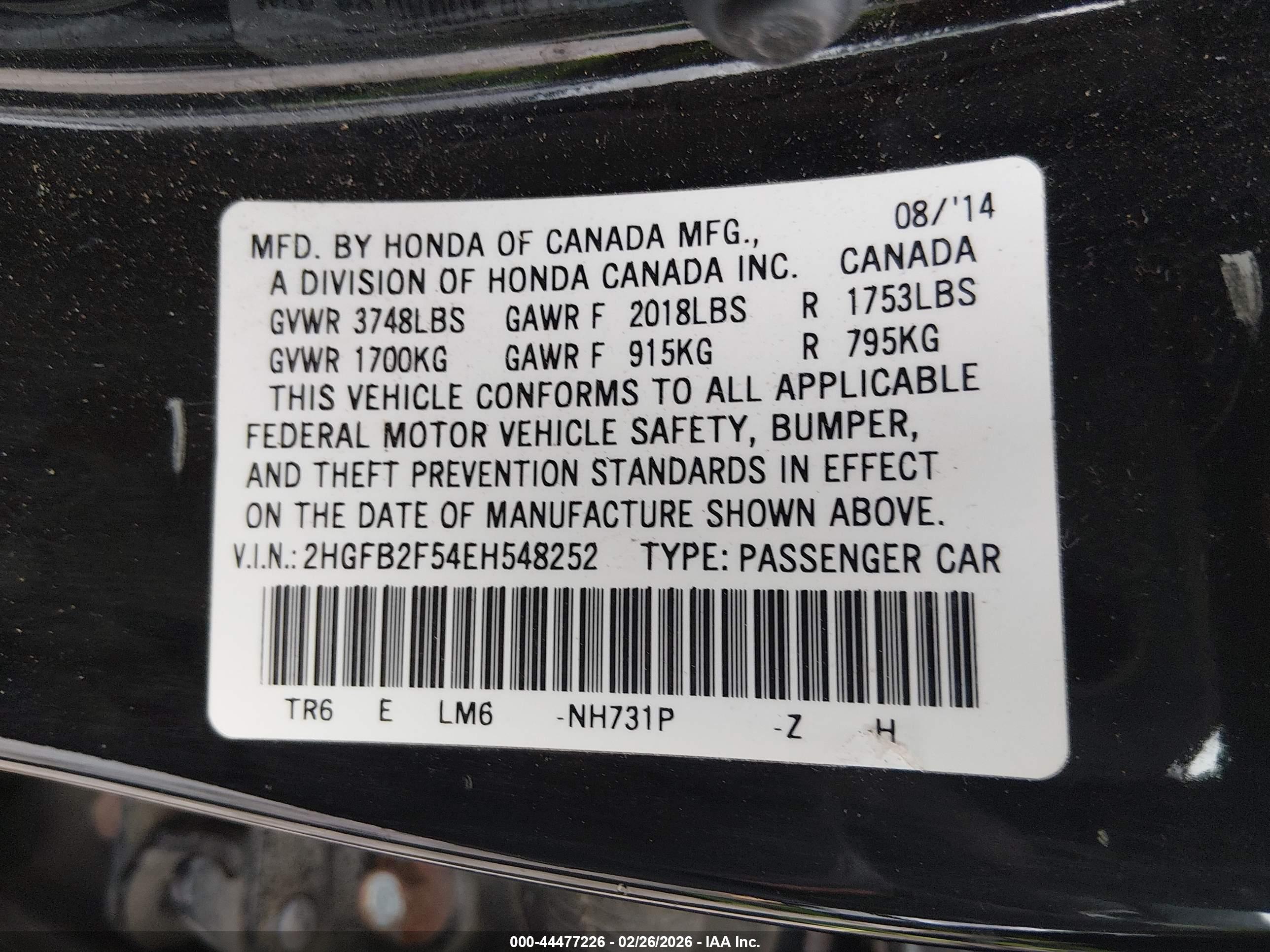 HONDA CIVIC image 9
