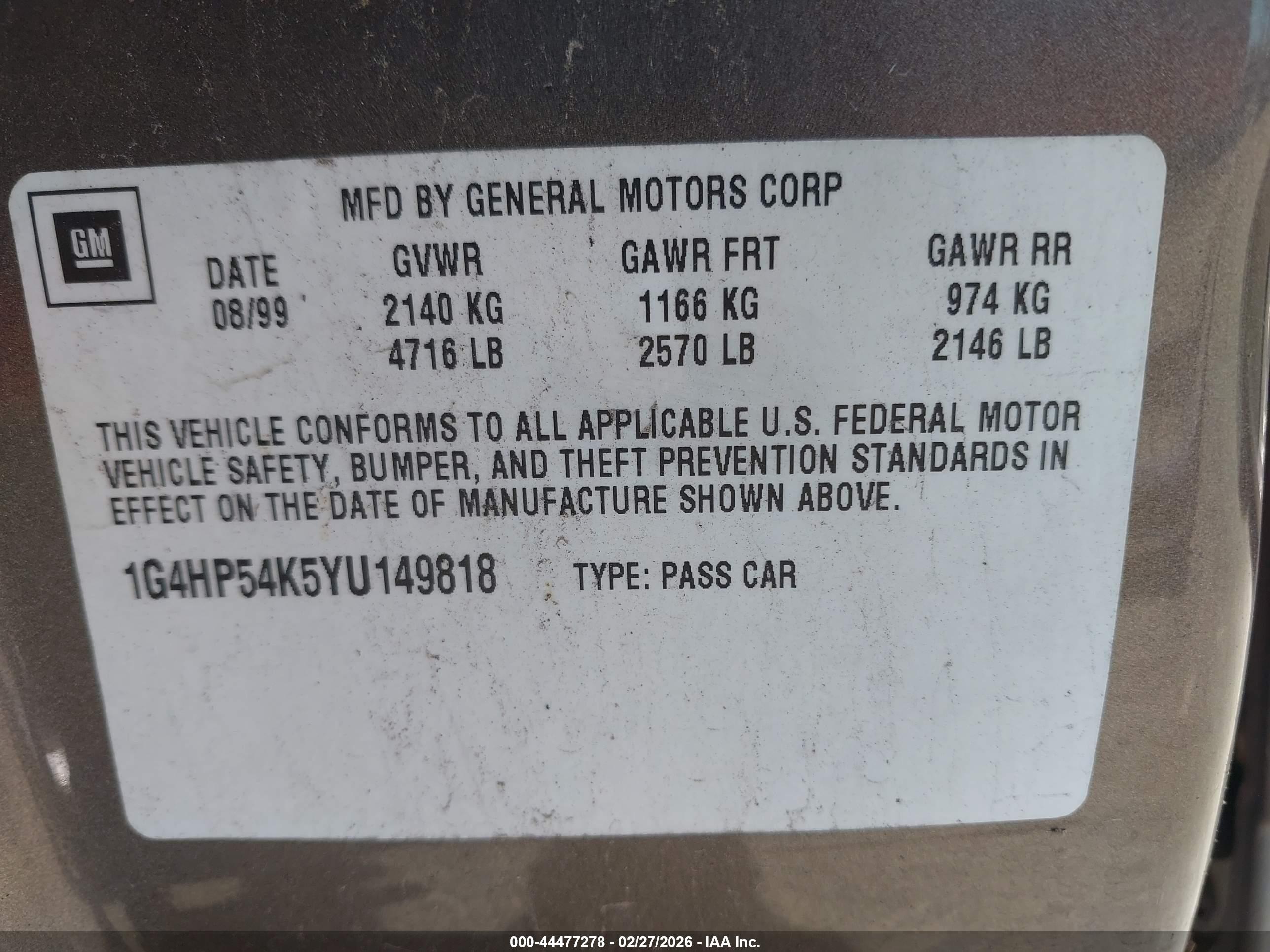 BUICK LESABRE image 9