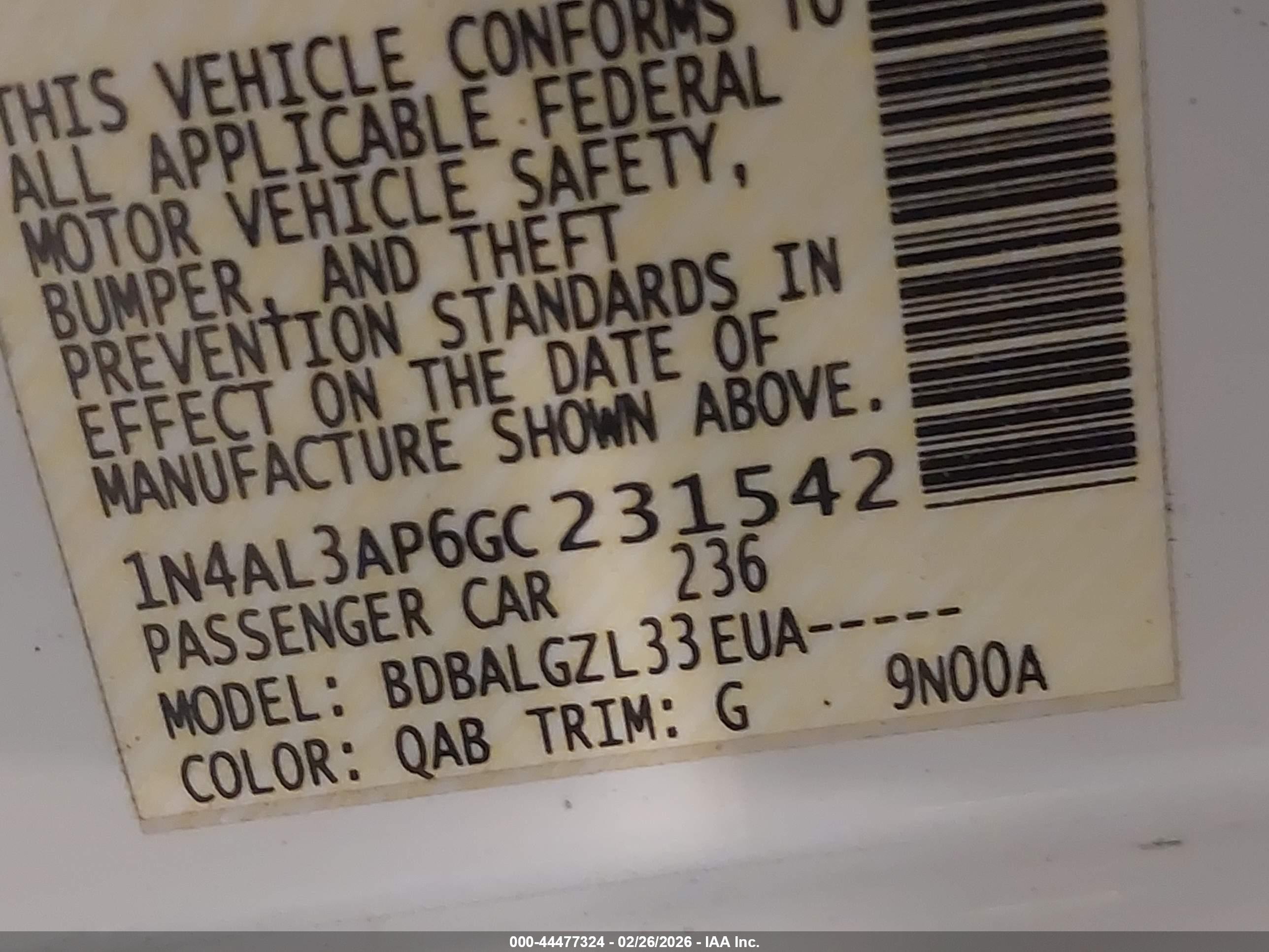NISSAN ALTIMA image 9