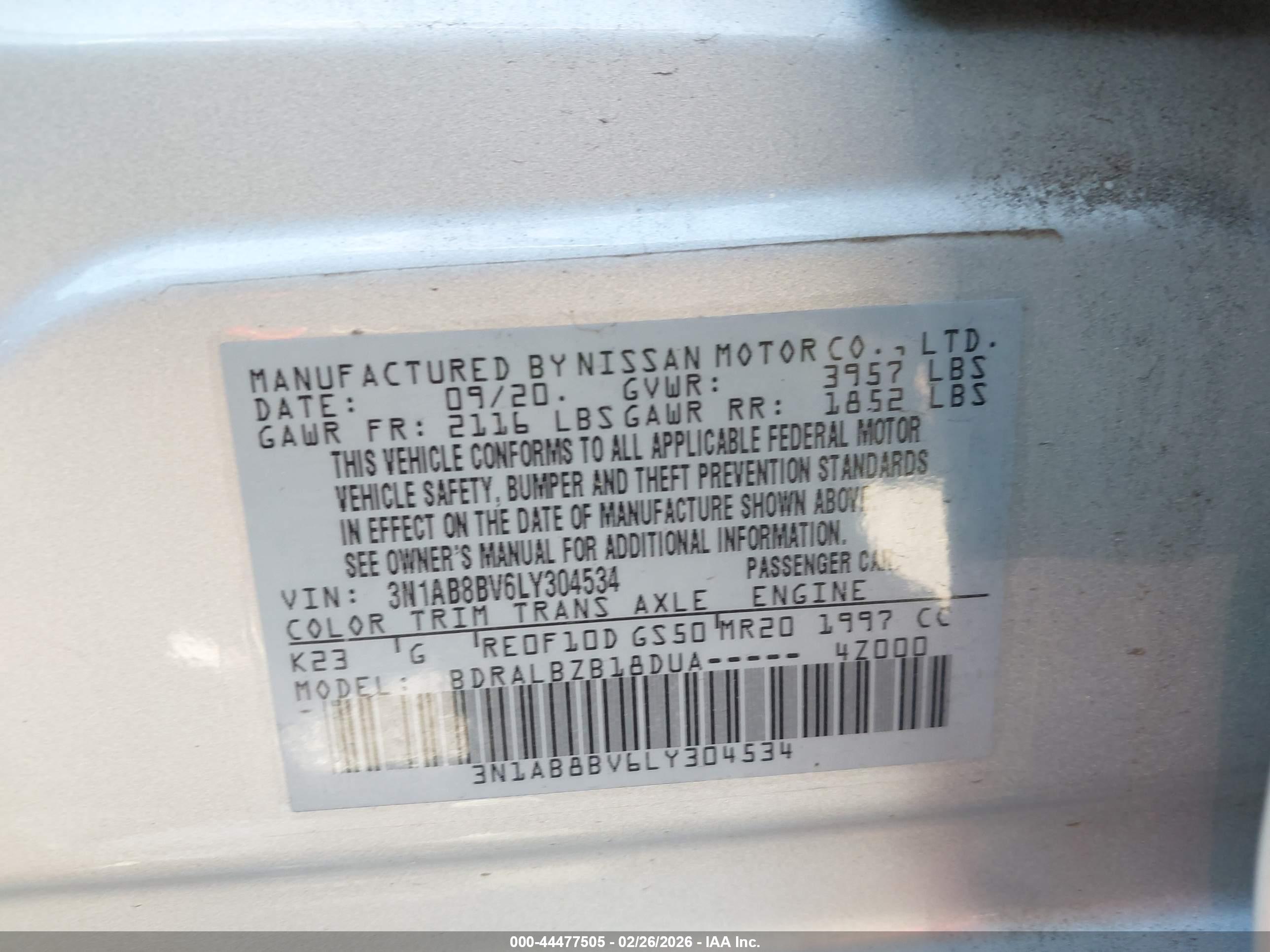 NISSAN SENTRA image 9