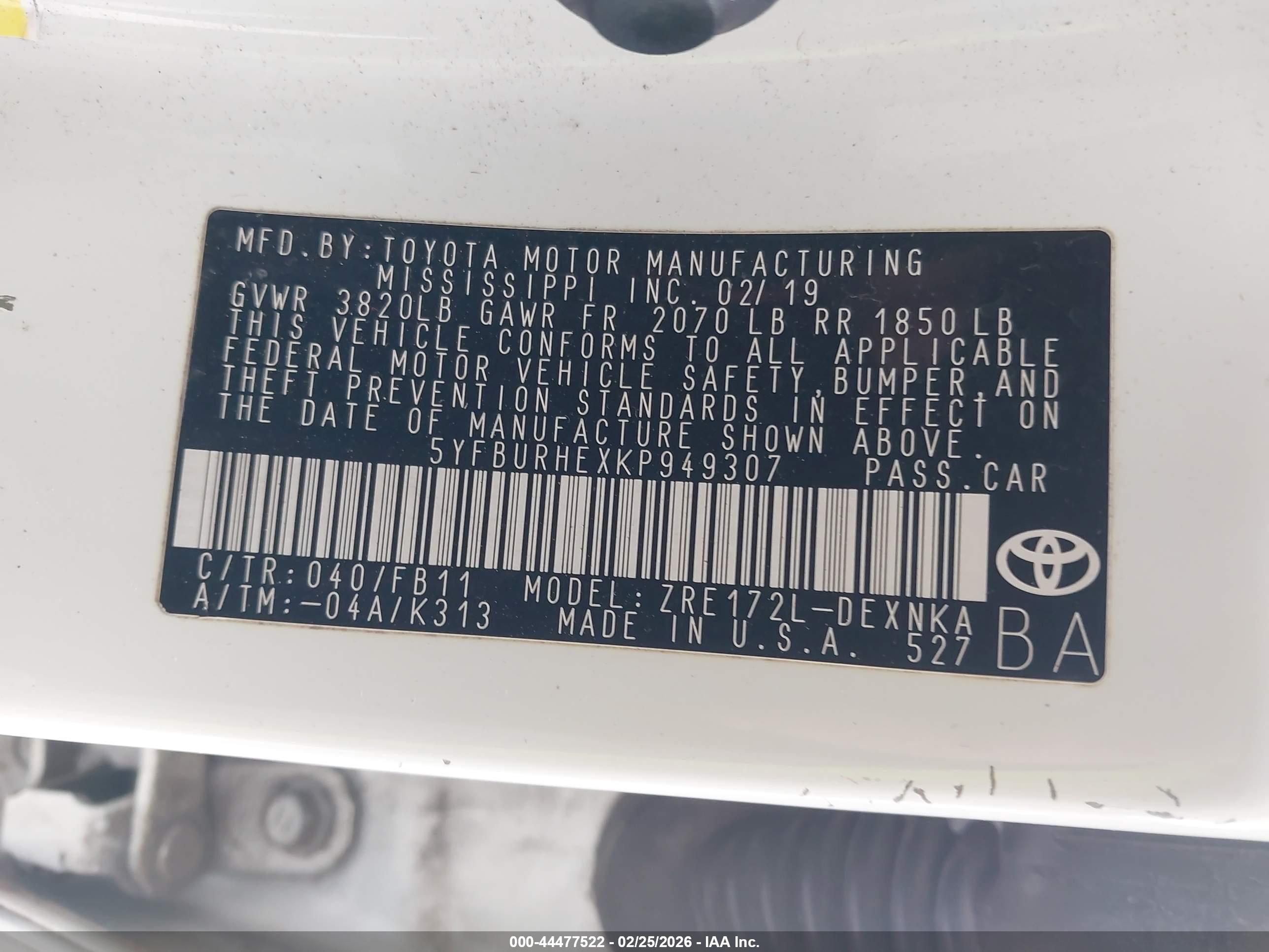 TOYOTA COROLLA image 9