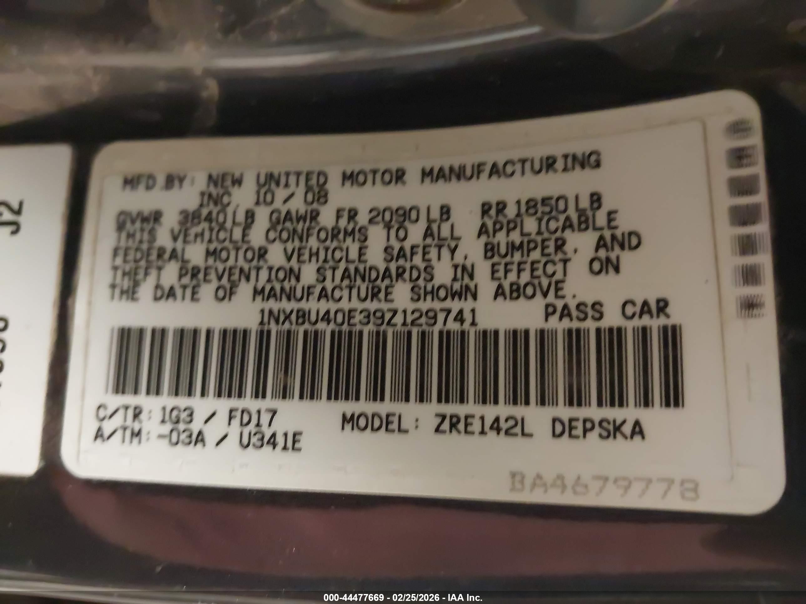 TOYOTA COROLLA image 9