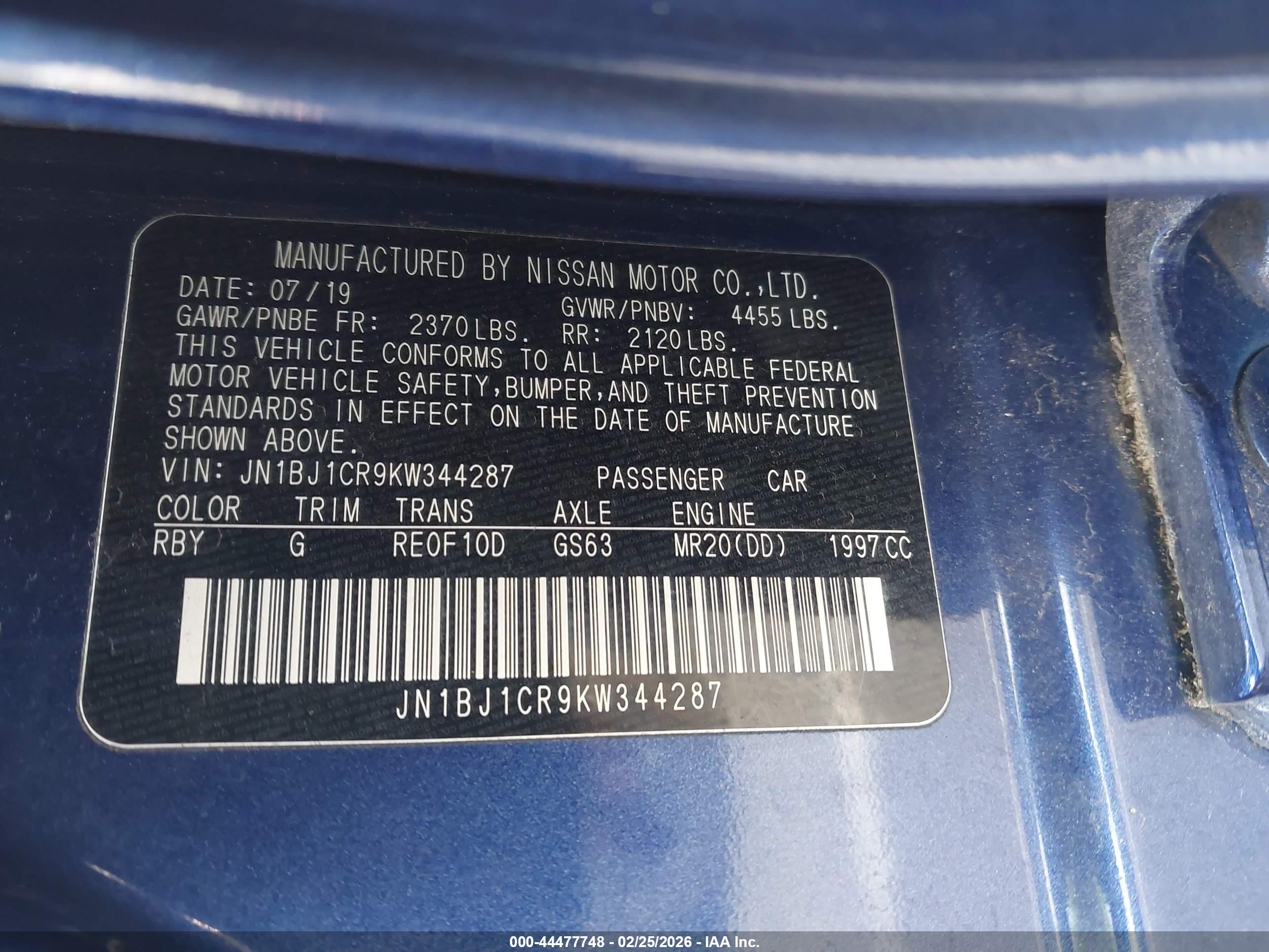 NISSAN ROGUE image 9