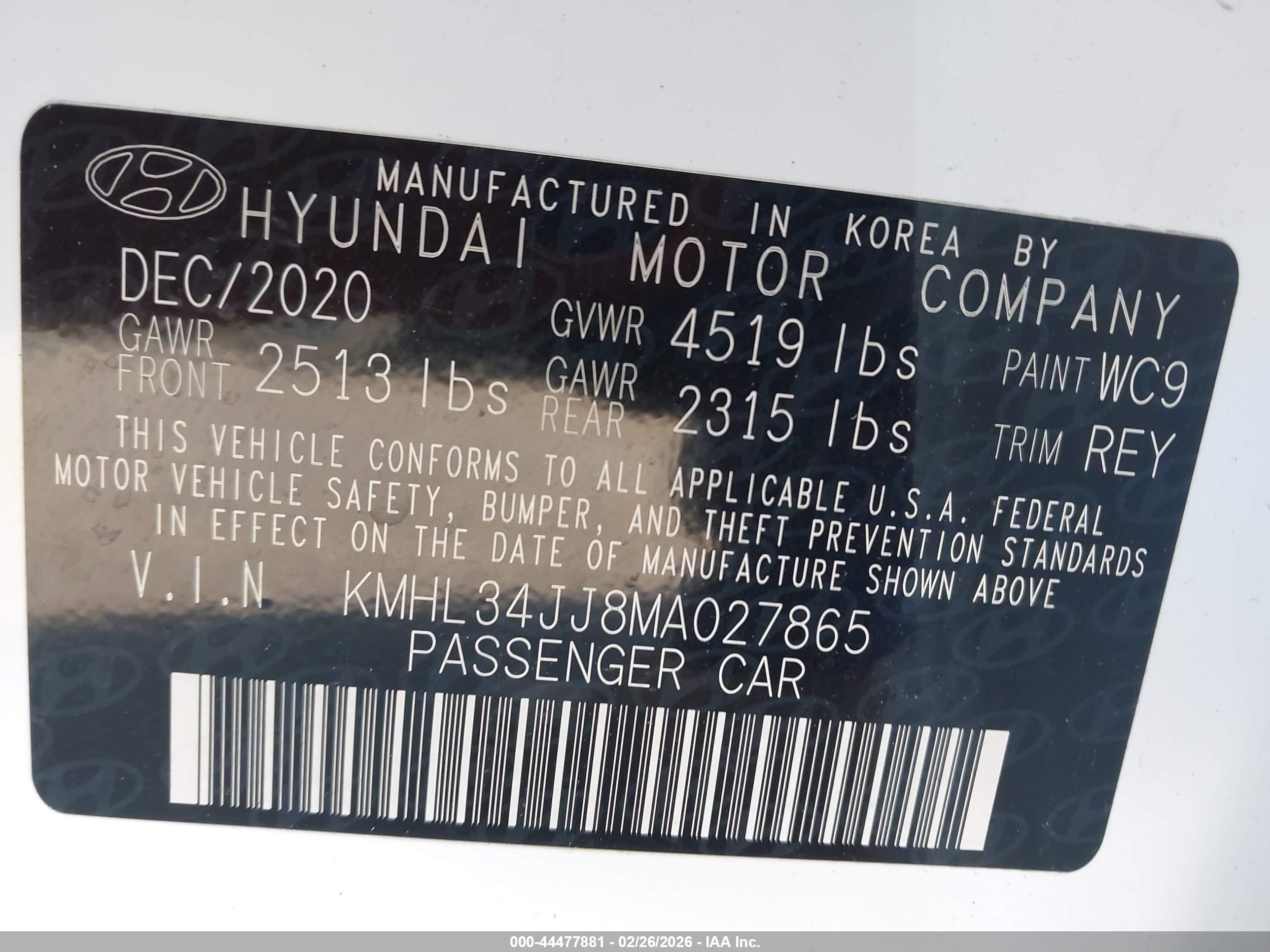 HYUNDAI SONATA image 9