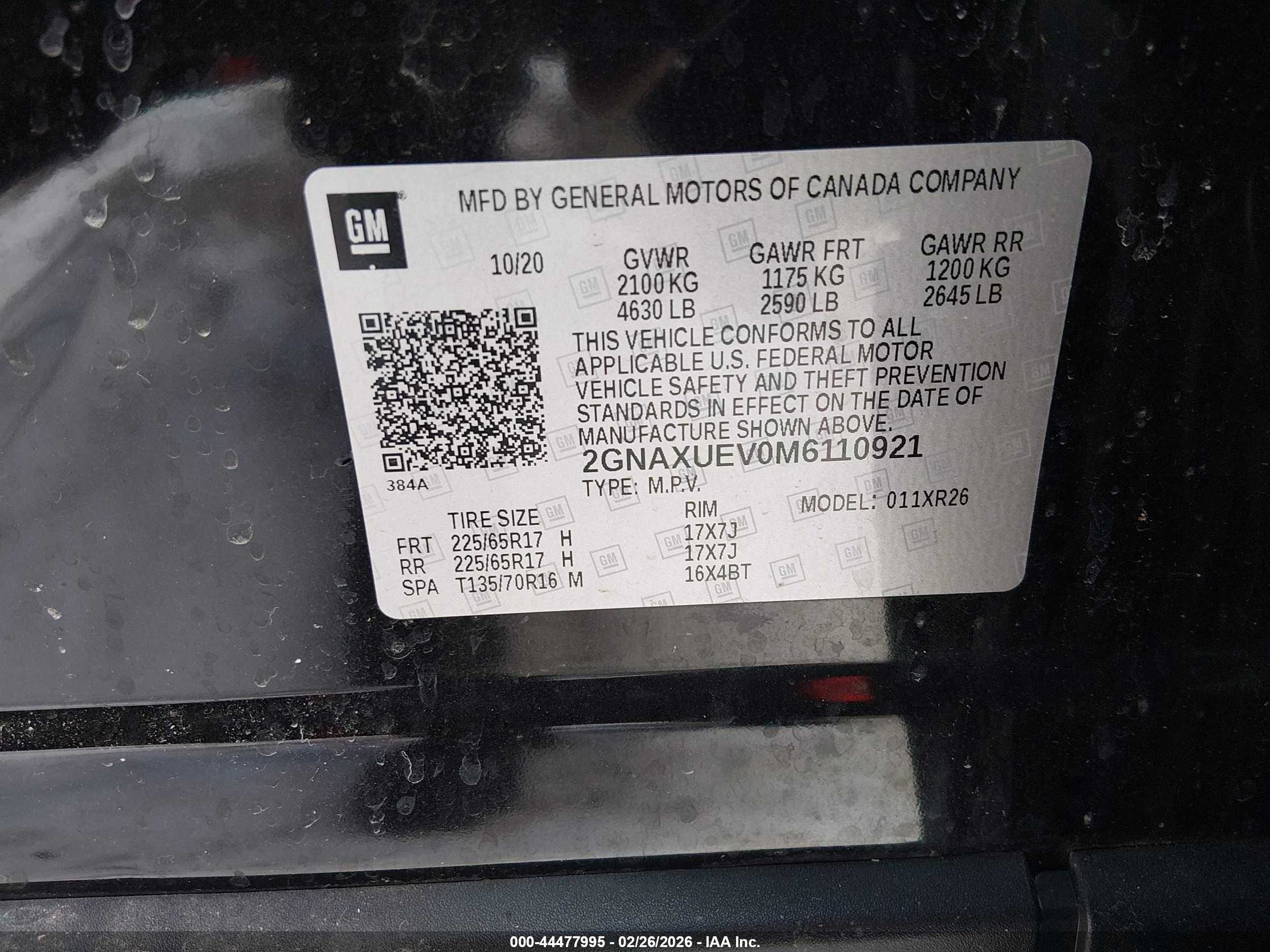 CHEVROLET EQUINOX image 9